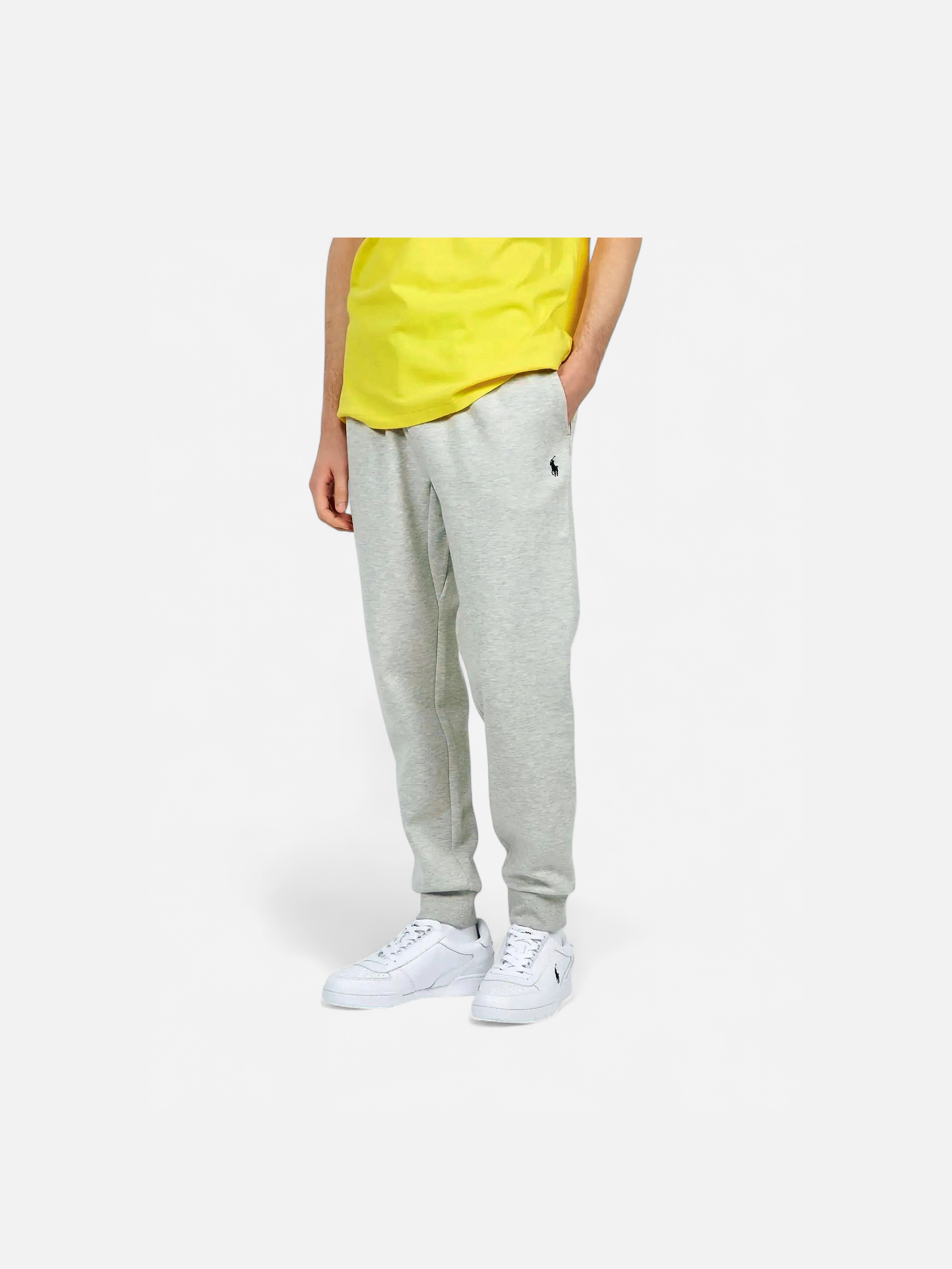 Polo Ralph Lauren Miesten Collegehousut, DOUBLE-KNIT JOGGER PANT Keskiharmaa - Kekäle.fi