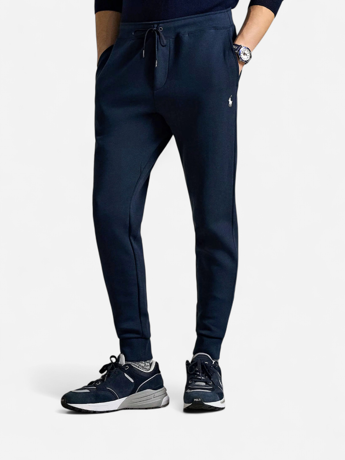 Polo Ralph Lauren Miesten Collegehousut, DOUBLE KNIT JOGGER PANT Tummansininen - Kekäle.fi
