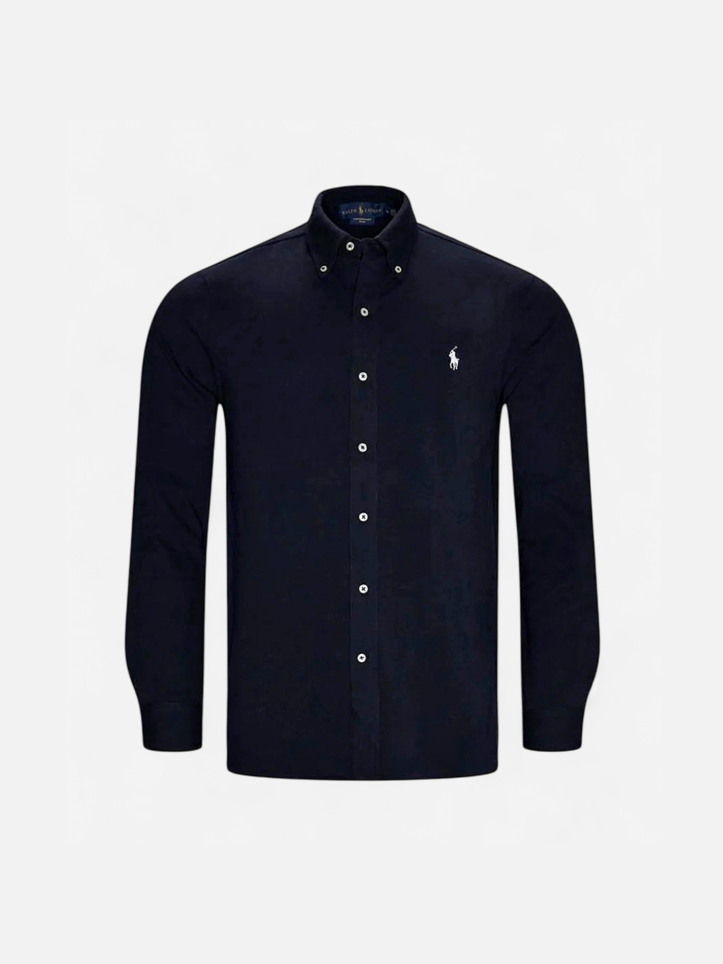 Polo Ralph Lauren Miesten Kauluspaita, FEATHERWEIGHT MESH SHIRT Tummansininen - Kekäle.fi