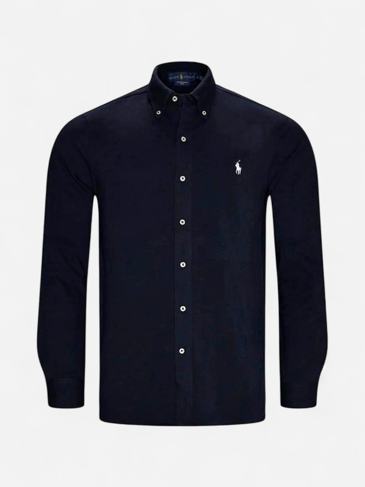 Polo Ralph Lauren Miesten Kauluspaita, FEATHERWEIGHT MESH SHIRT Tummansininen - Kekäle.fi