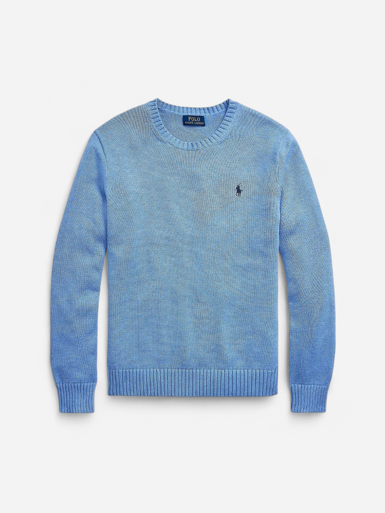 Polo Ralph Lauren Miesten Neulepusero, LONG SLEEVE-SWEATER Keskisininen - Kekäle.fi