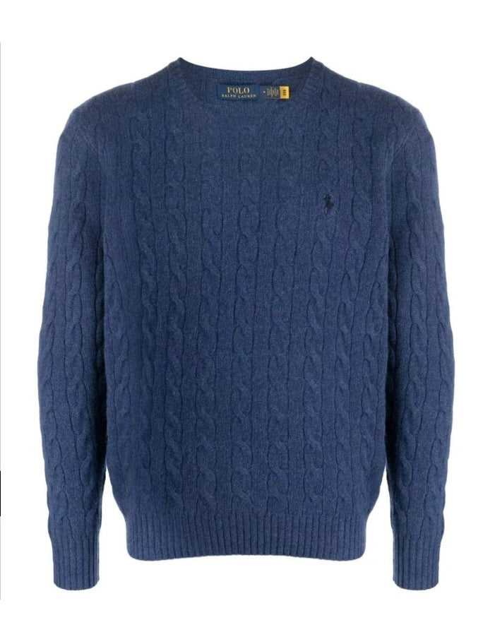 Polo Ralph Lauren miesten neulepusero LSCABLECNPP LONG SLEEVE PULLOVER, tummansininen