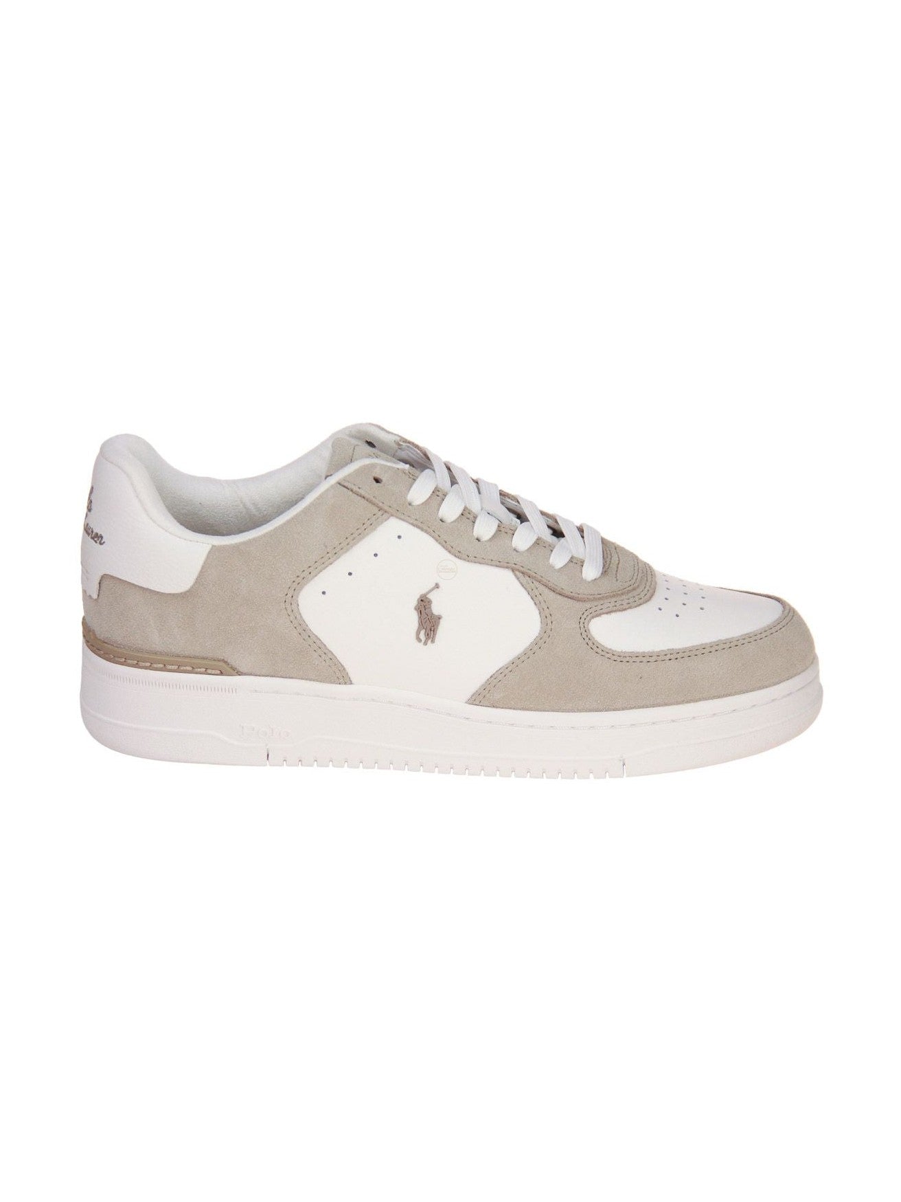 Polo Ralph Lauren miesten tennarit Masters CRT-Sneakers Low Top Lace, vaalea beige