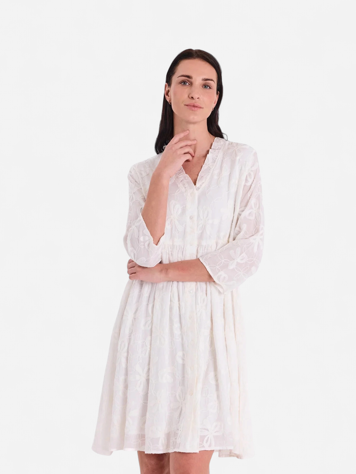 Freequent mekko Randy Dress, valkoinen - Kekäle.fi