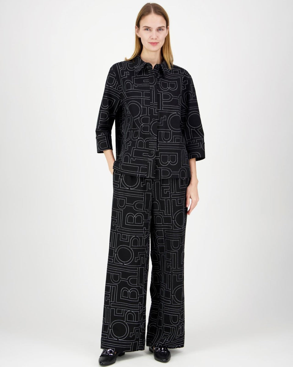 Philosophy Blues Original Naisten Paitapuserot RAO SHIRT, musta kuosi