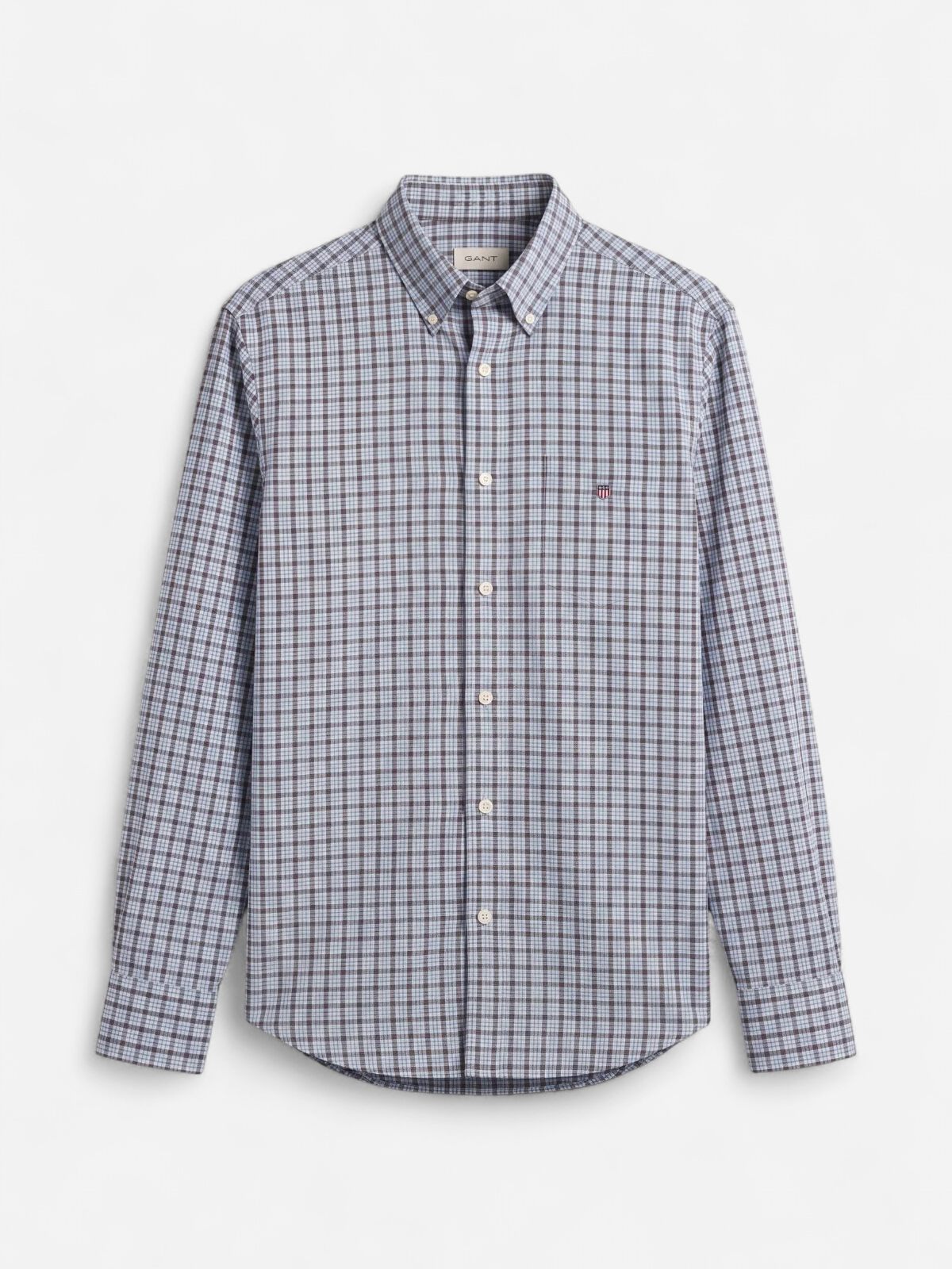 REG POPLIN CHECK SHIRT SININEN RUUTU - Kekäle.fi