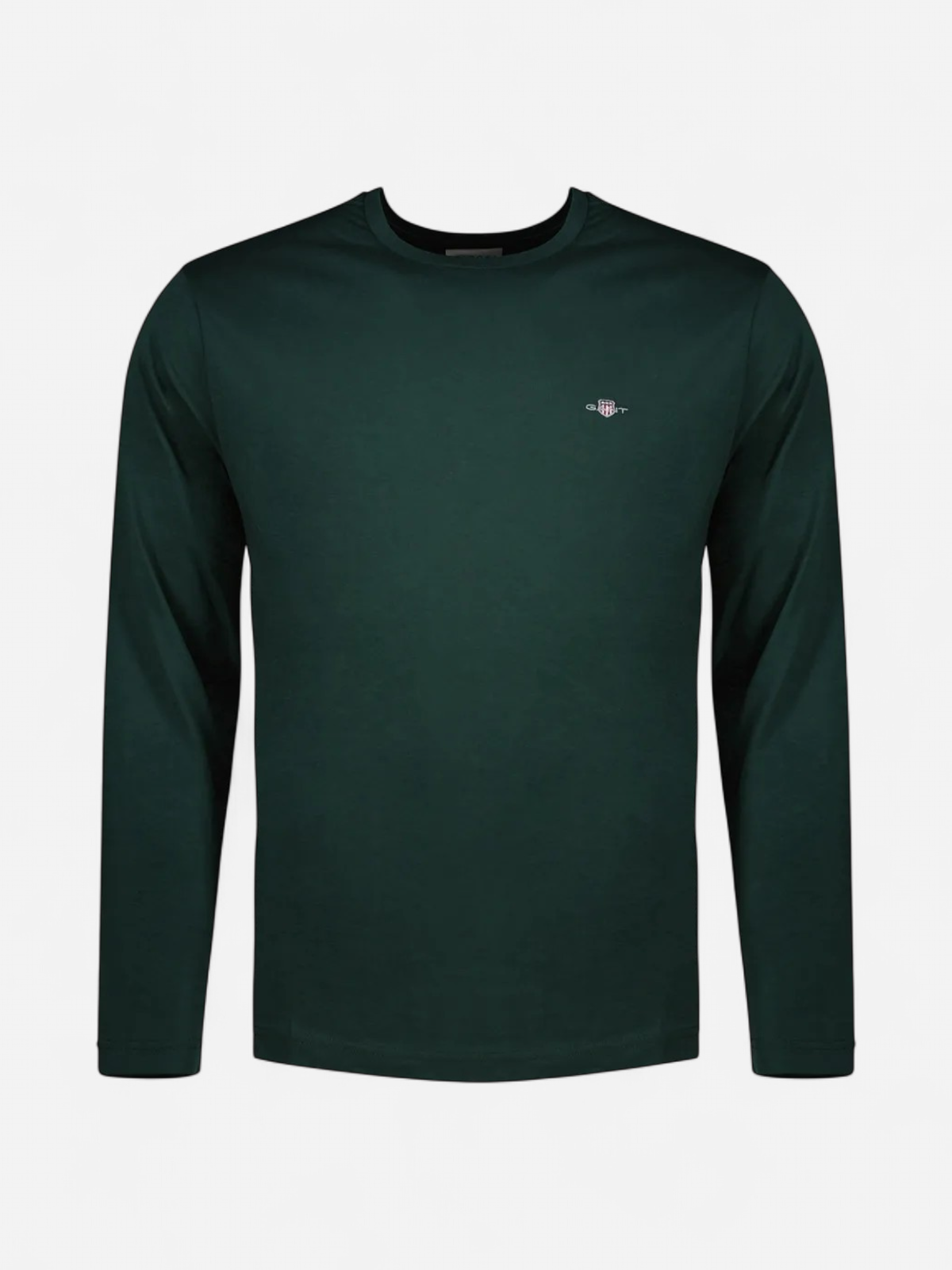 Gant miesten pitkähihaiset paidat Shield Long Sleeve T-Shirt, Tartan Green - Kekäle.fi