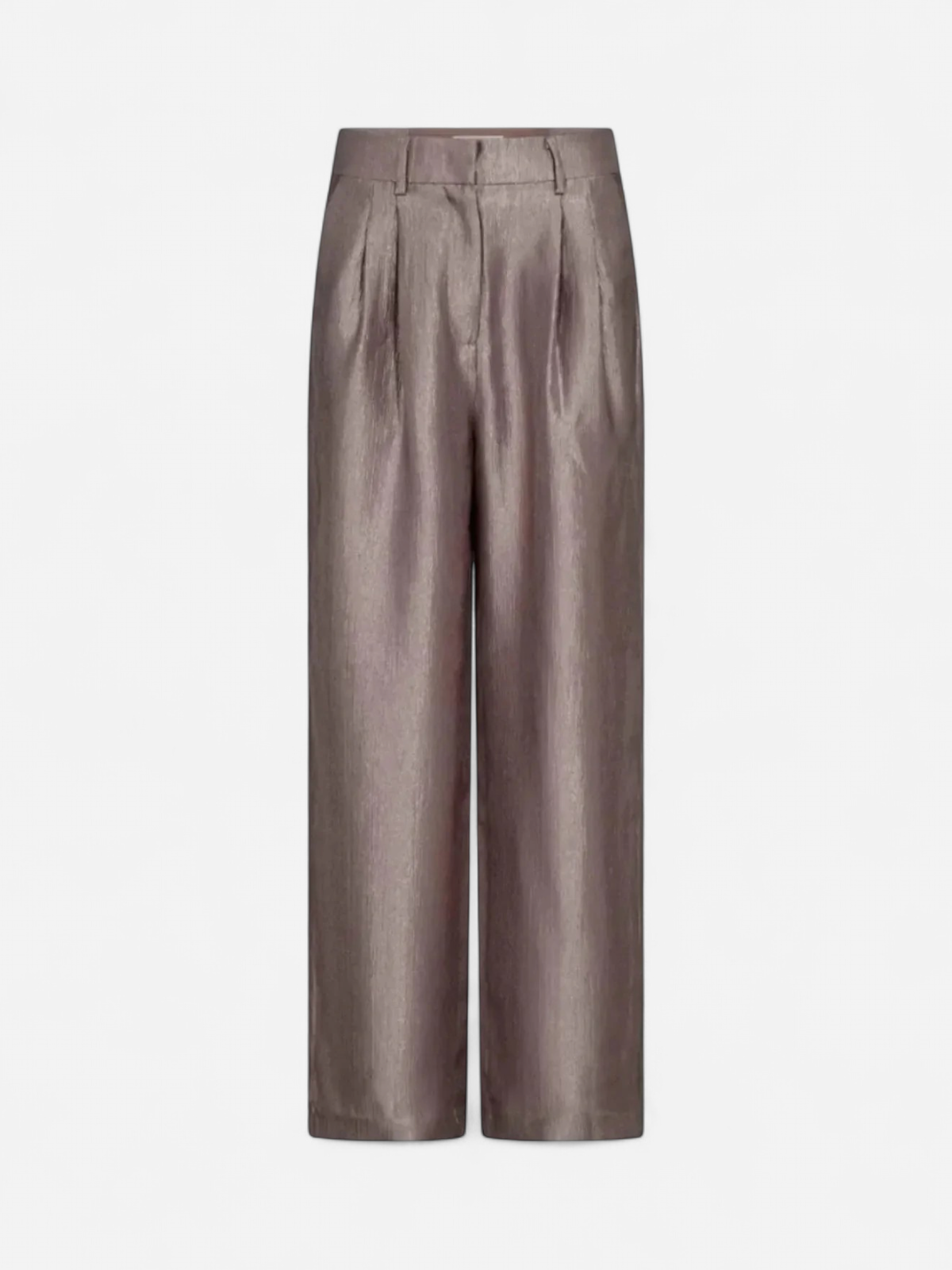 Co'Couture naisten suorat housut Ringocc Pleat Pant, beige - Kekäle.fi