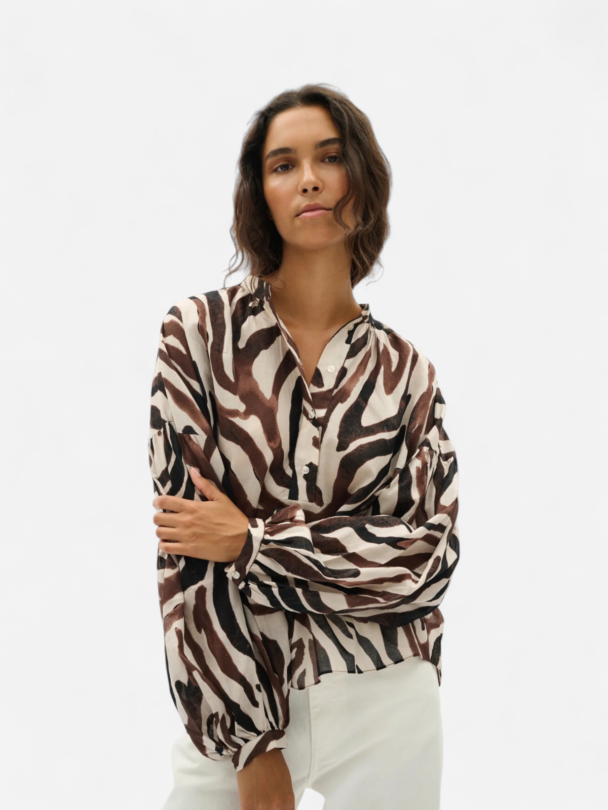 Inwear naisten pusero RosalieIW blouse, Haze Zebrah - Kekäle.fi