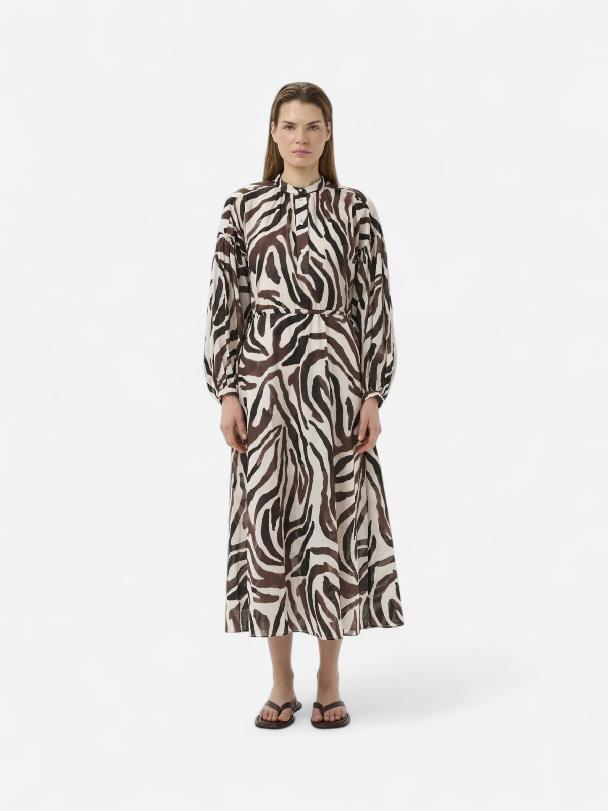 Inwear mekko RosalieIW Drawstring Dress, Haze Zebrah - Kekäle.fi