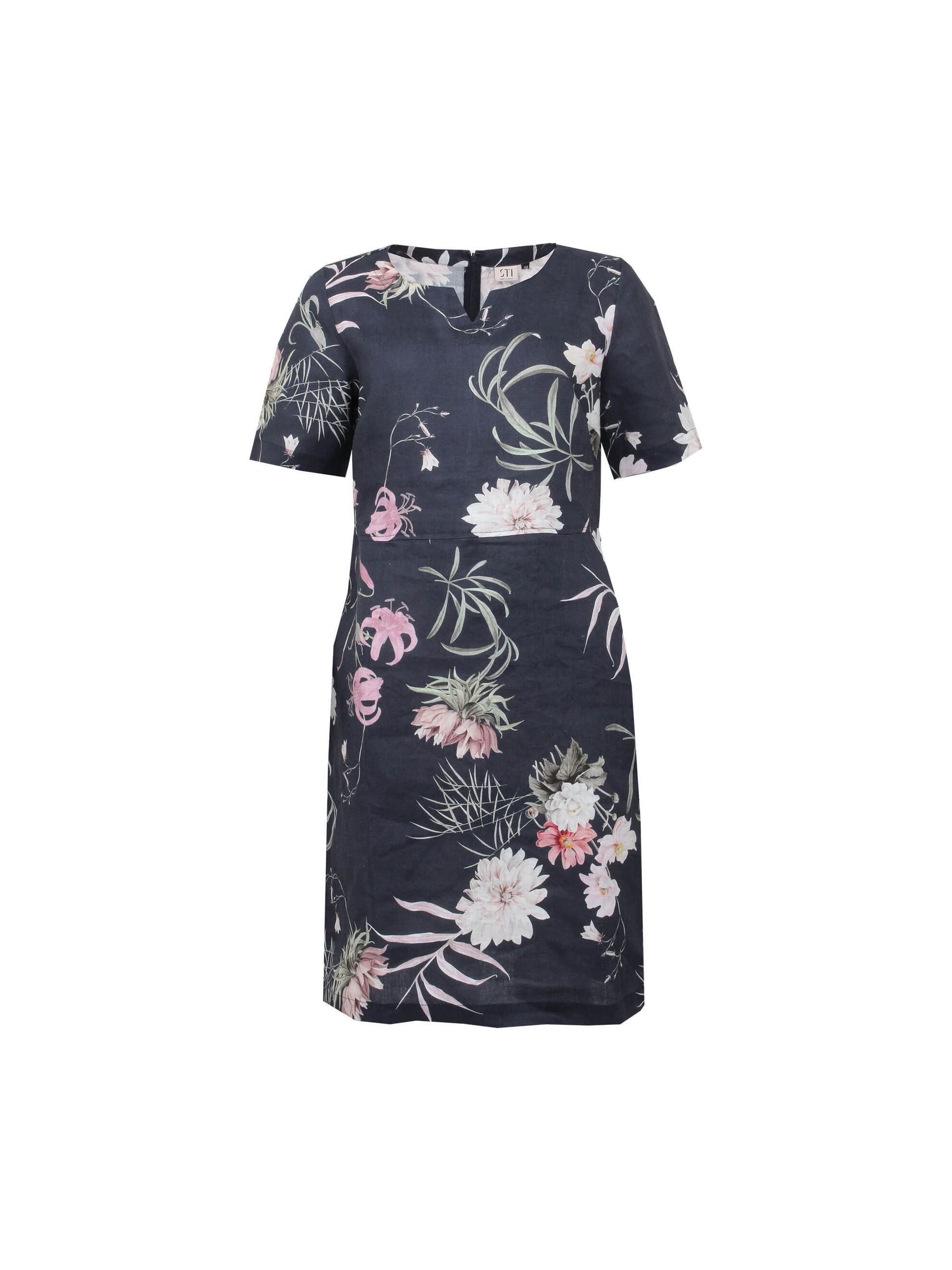 s-t-i-naisten-mekko-carenna-print-linen-dress-100cm-sininen-kuosi-1
