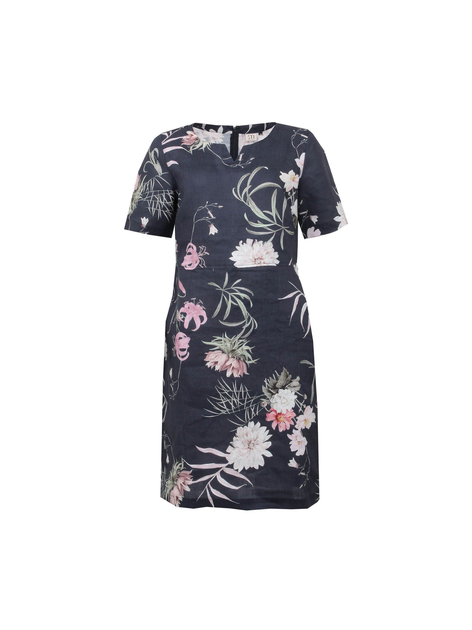s-t-i-naisten-mekko-carenna-print-linen-dress-100cm-sininen-kuosi-1