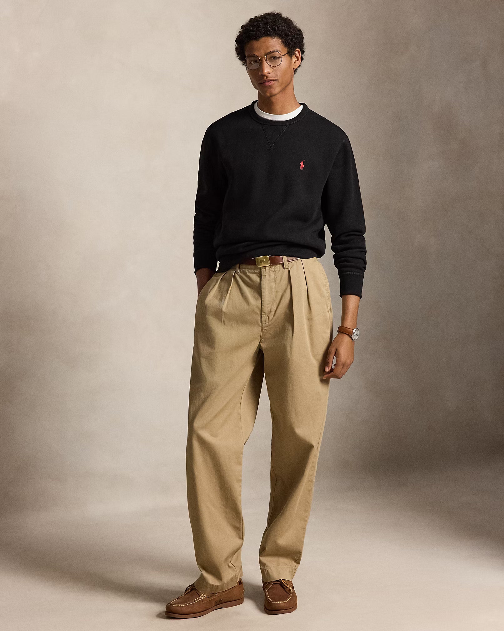 Polo Ralph Lauren miesten collegepaidat The RL Fleece Sweatshirt, musta