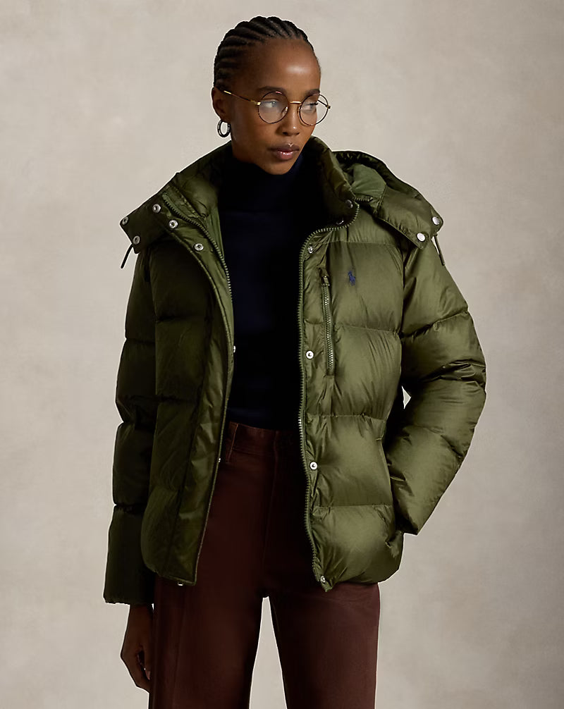 Polo Ralph Lauren naisten untuvatakki Crly Insulated, tummanvihreä