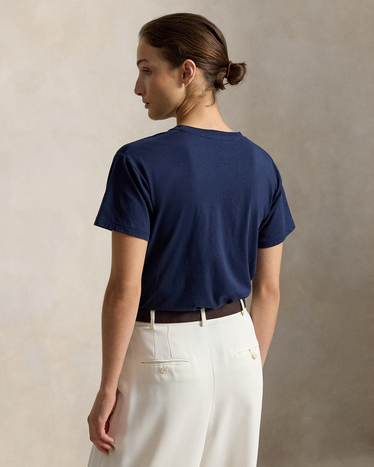 Polo Ralph Lauren naisten T-paita Winter Polo Bear Cotton Jersey Tee, tummansininen