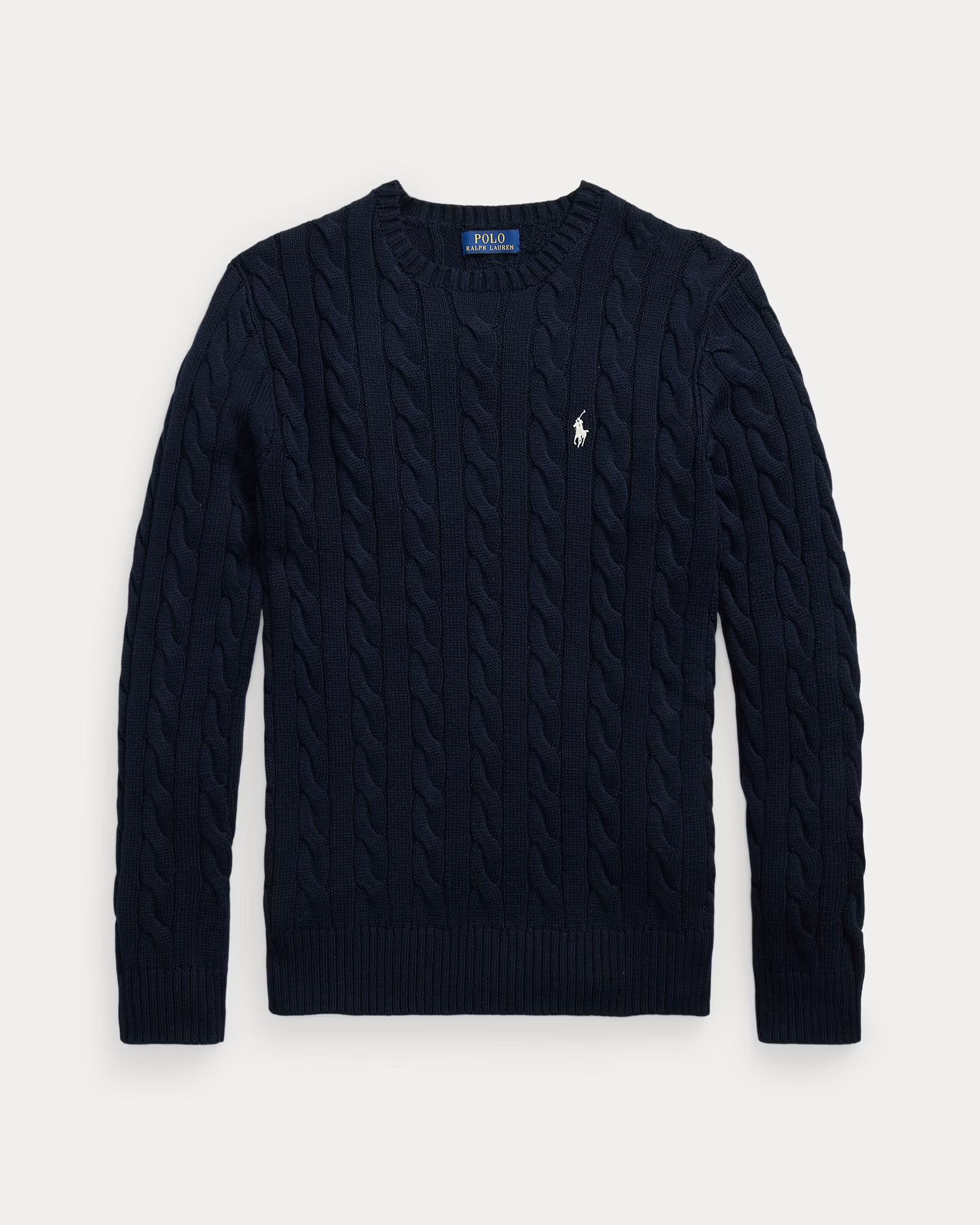 Polo Ralph Lauren miesten neulepaita Cotton Cable LS Drive Pullover, tummansininen
