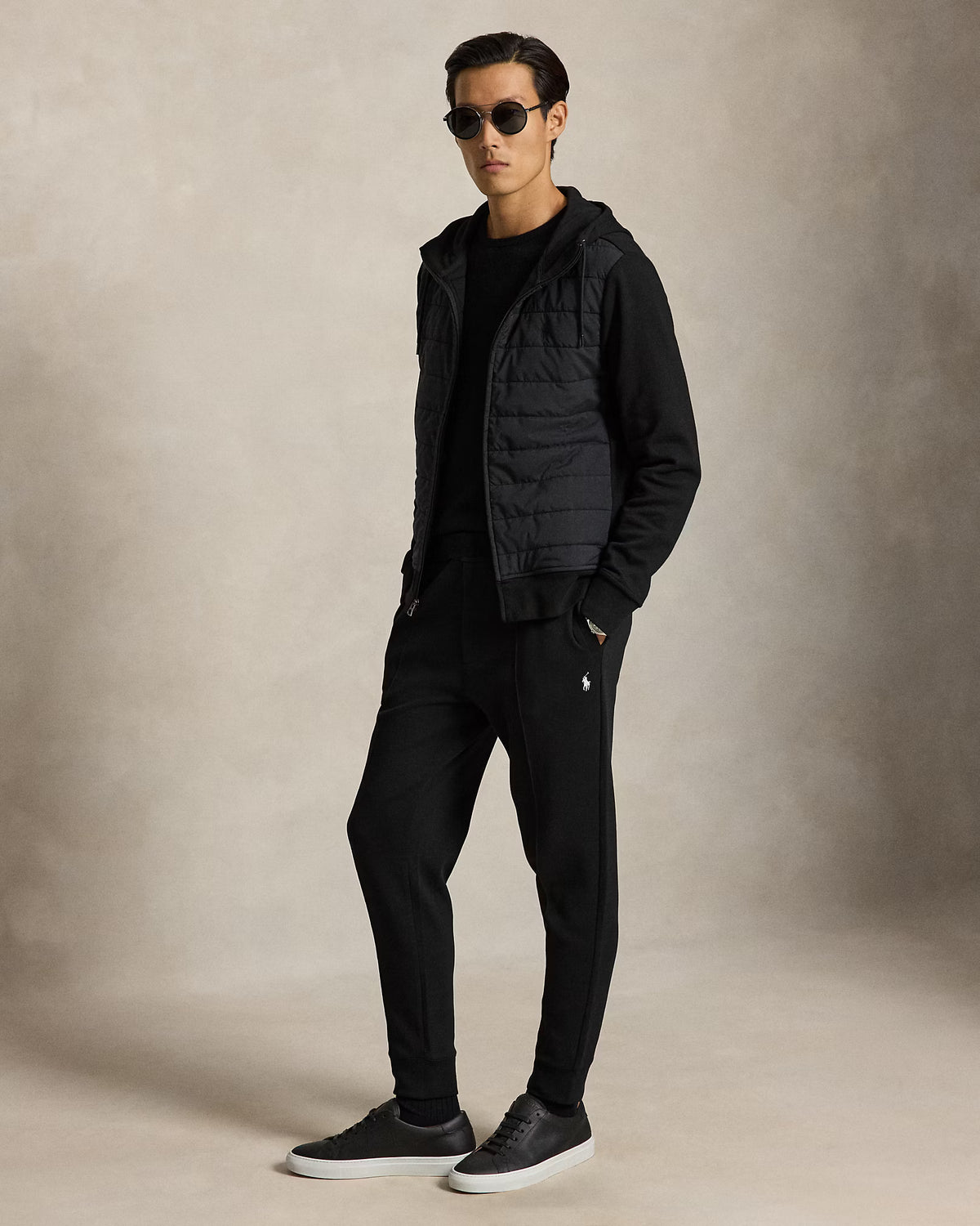 Polo Ralph Lauren miesten takki Quilted Hybrid Jacket, musta