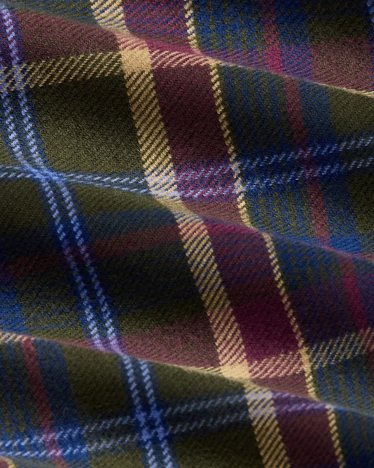 Polo Ralph Lauren miesten kauluspaita Custom Fit Plaid Brushed Flannel Shirt, Olive Berry Multi
