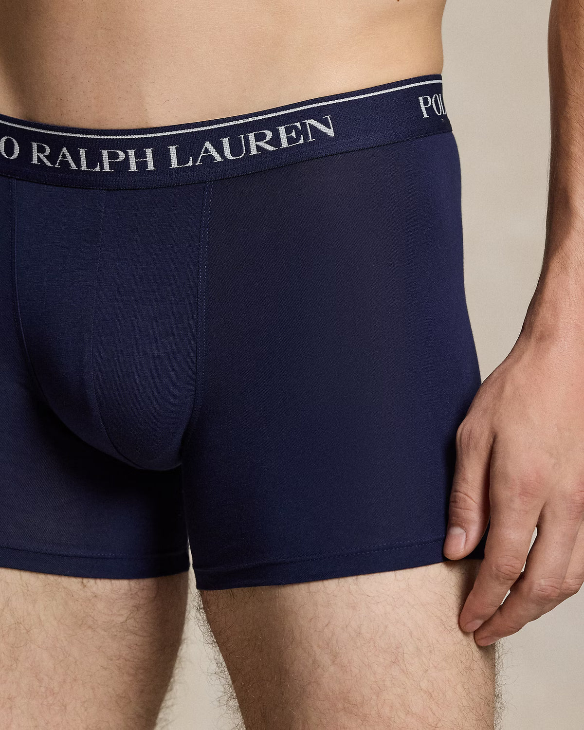 Polo Ralph Lauren miesten alushousut Stretch Cotton Boxer Brief 3-Pack, tummansininen