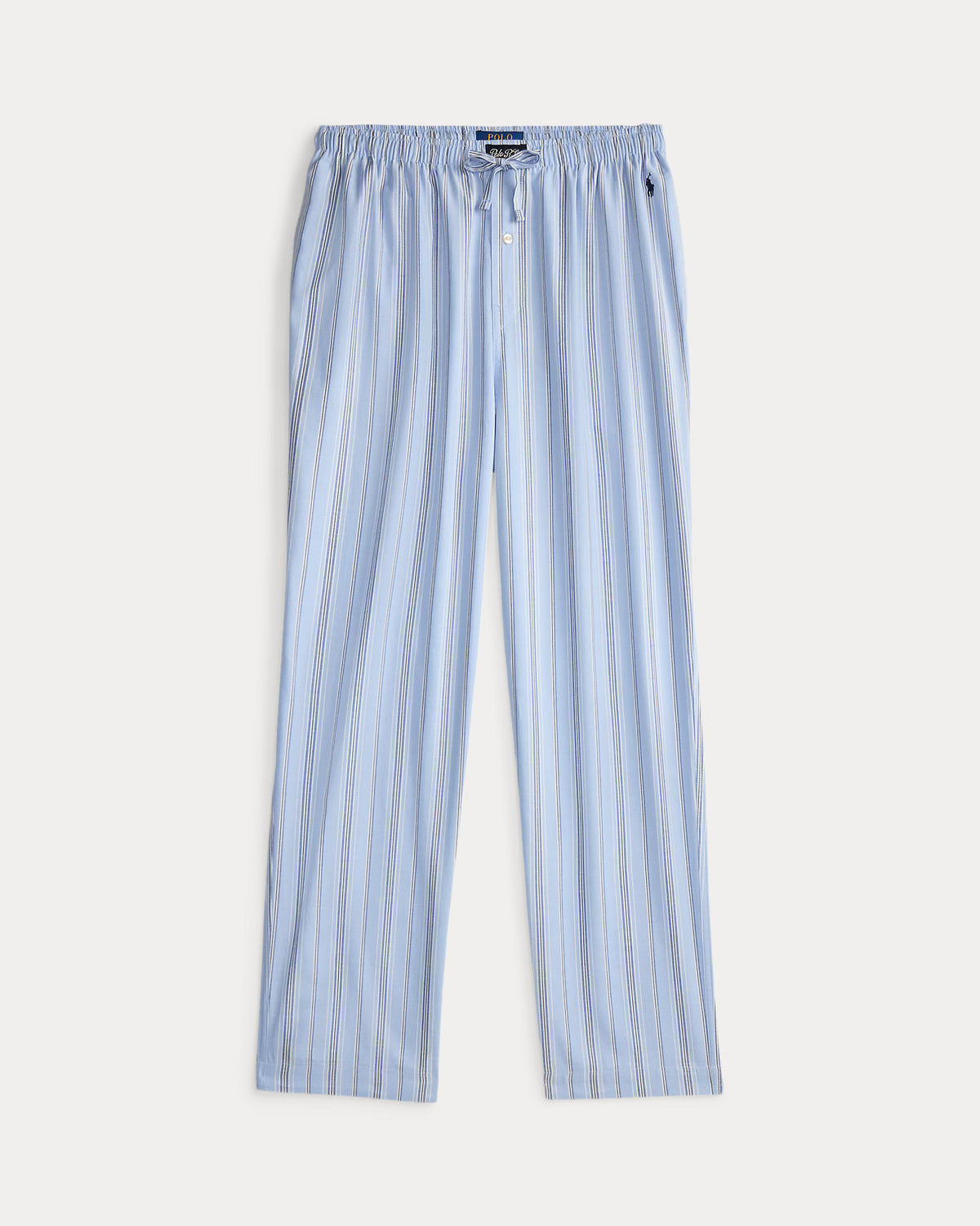Polo Ralph Lauren miesten pyjamahousut Striped Cotton Pyjama Trousers, raidallinen sininen