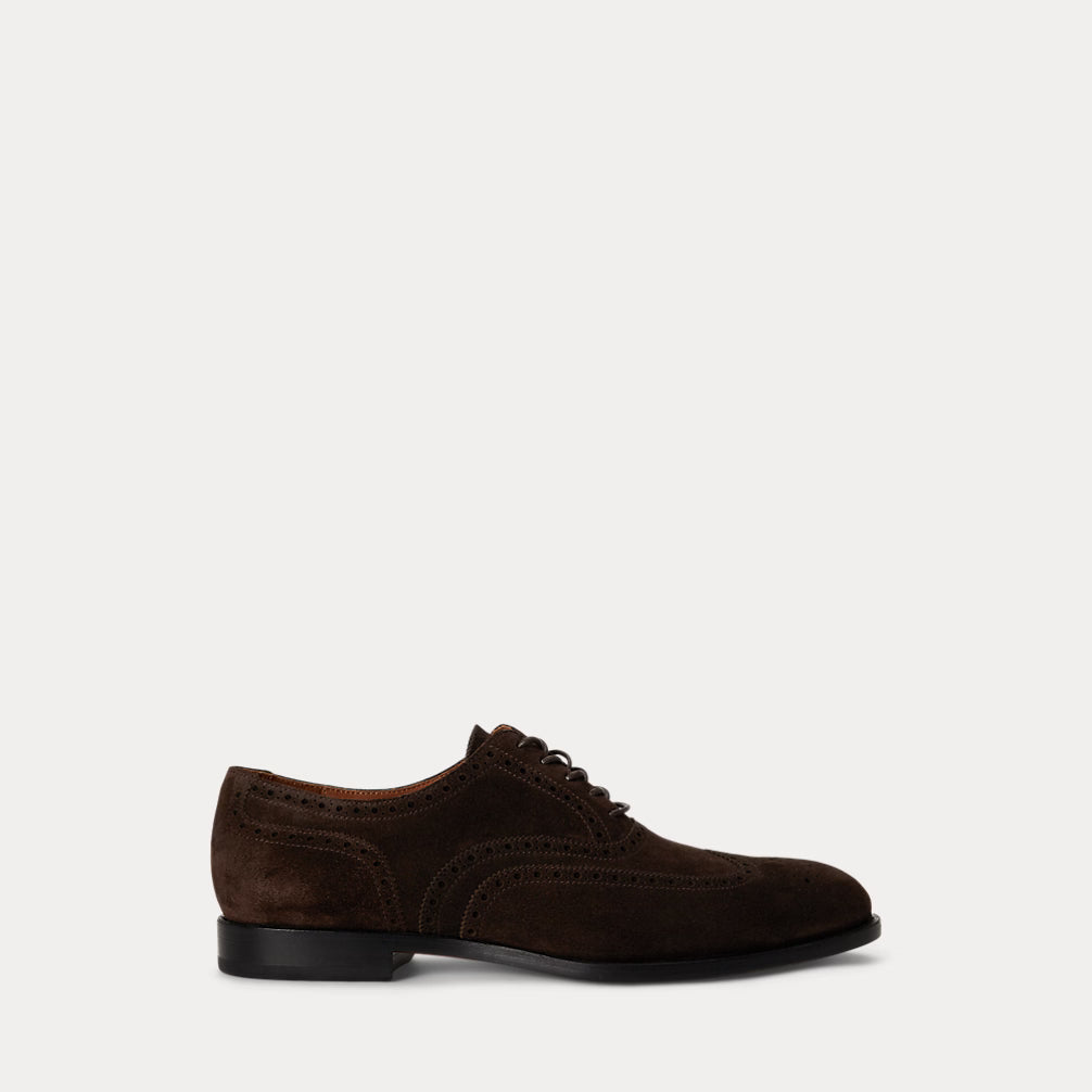 Polo Ralph Lauren miesten kengät Owen Suede Wingtip Shoe, Dark Chocolate