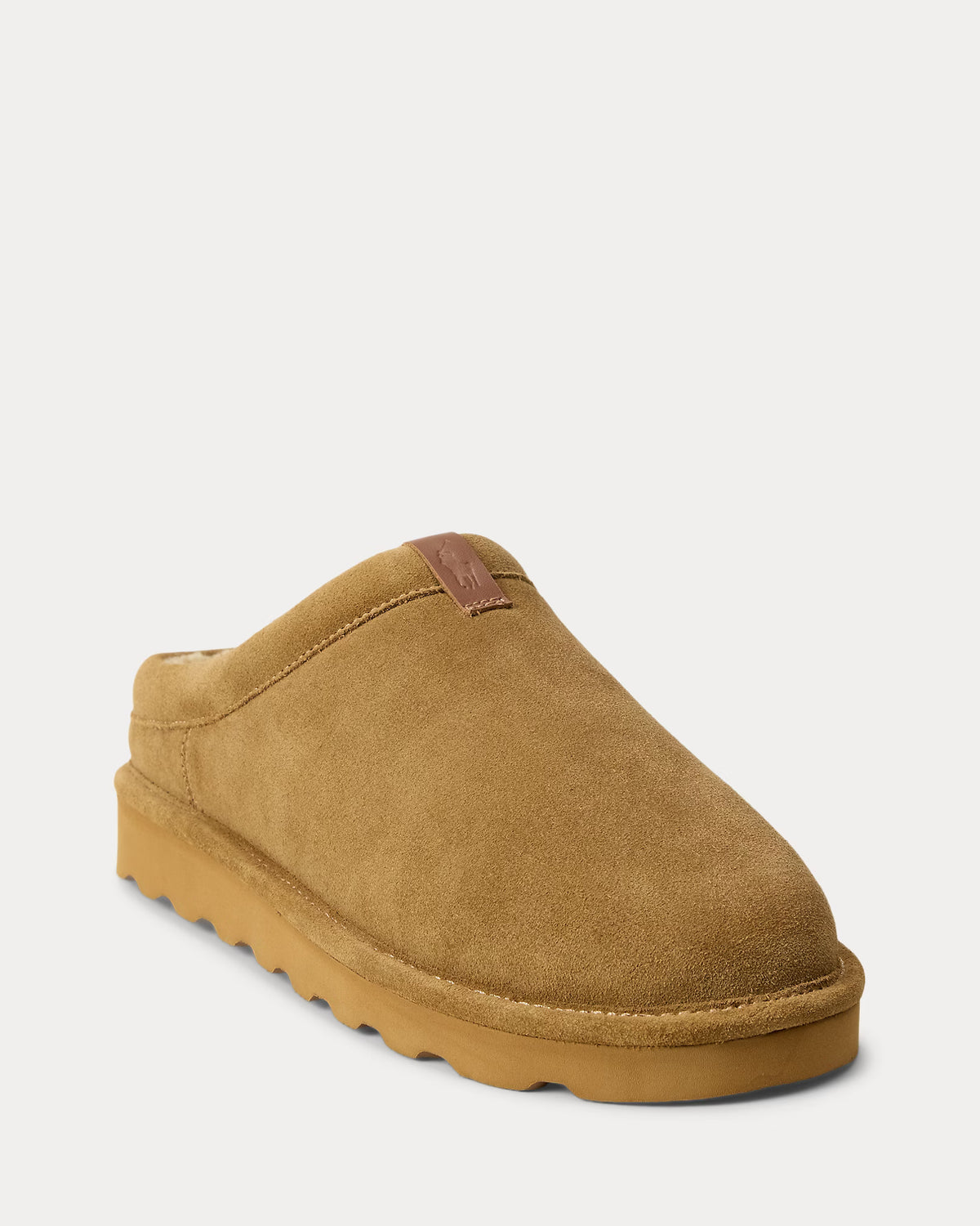 Polo Ralph Lauren miesten tossut Reade Suede Clog Slipper, konjakinruskea