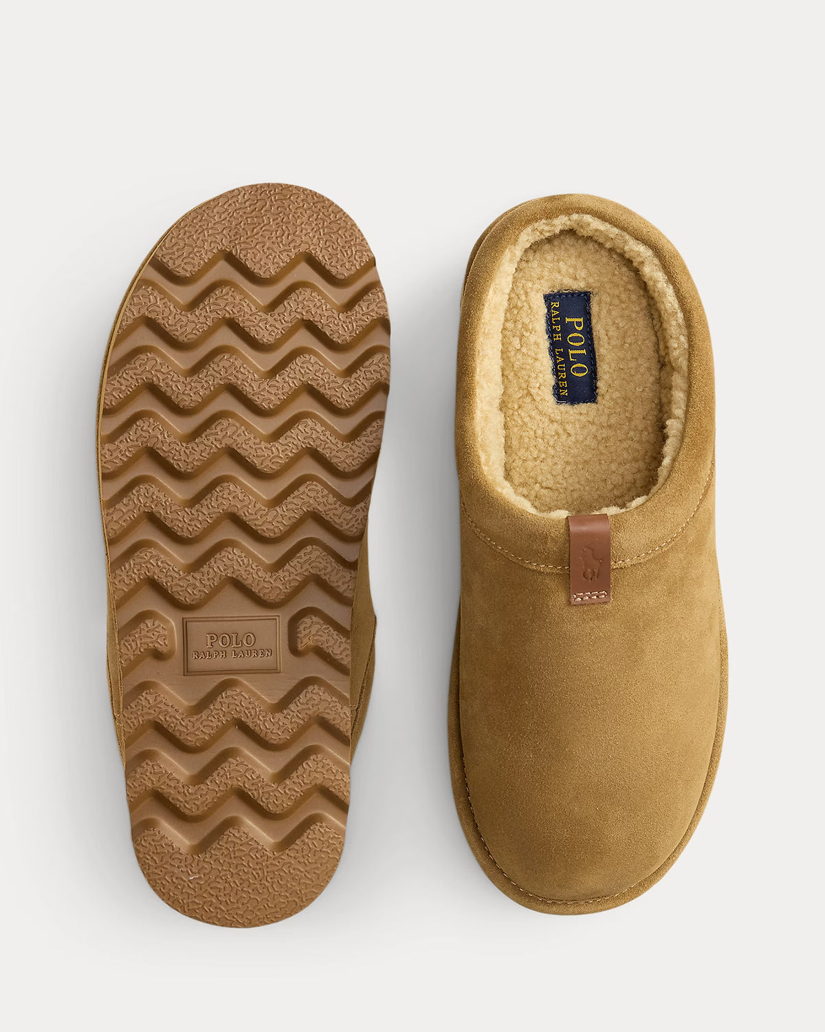 Polo Ralph Lauren miesten tossut Reade Suede Clog Slipper, konjakinruskea