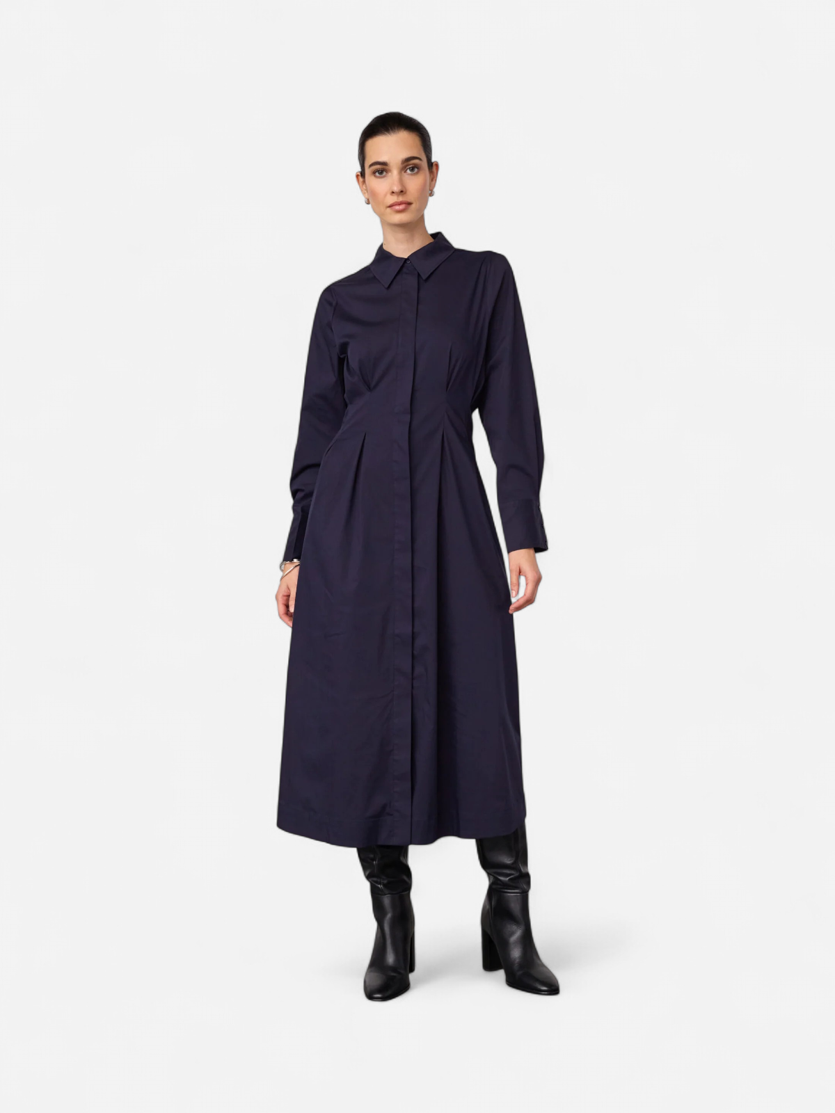 SANNACC SHIRT LONG DRESS TUMMANSININEN - Kekäle.fi