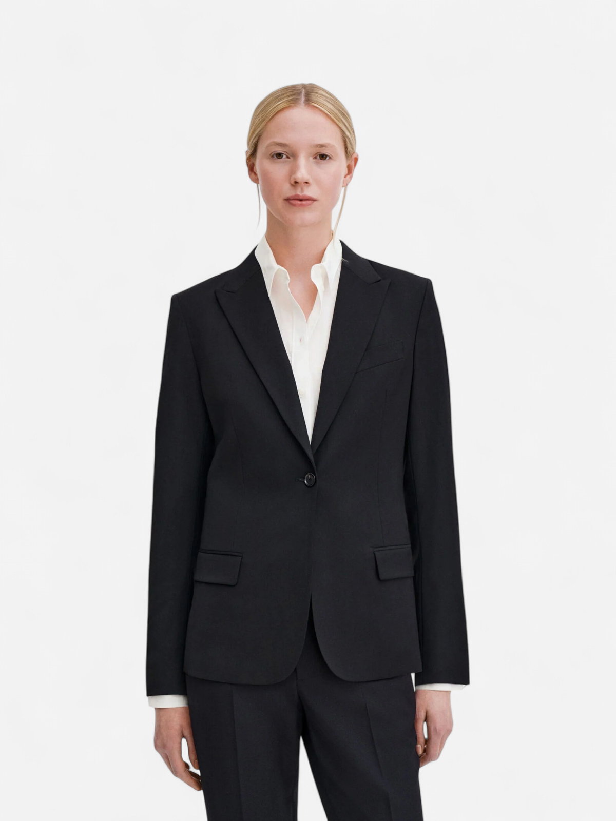 sasha cool wool blazer MUSTA - Kekäle.fi