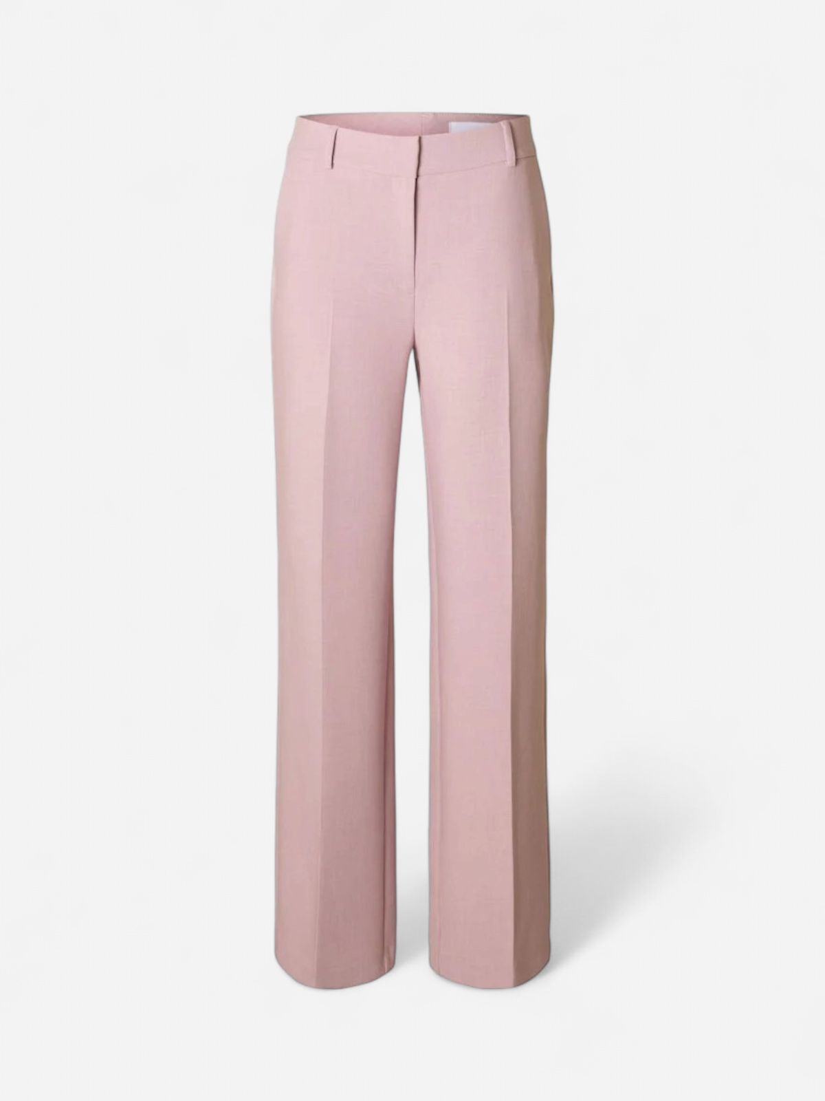 Selected Femme naisten housut, SLFRITA MW WIDE PANT MEL Vaaleanpunainen - Kekäle.fi