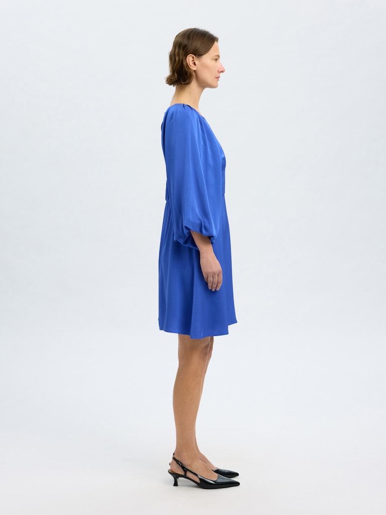 selected-femme-naisten-mekko-slflaurina-3-4-short-open-back-dress-sininen-3