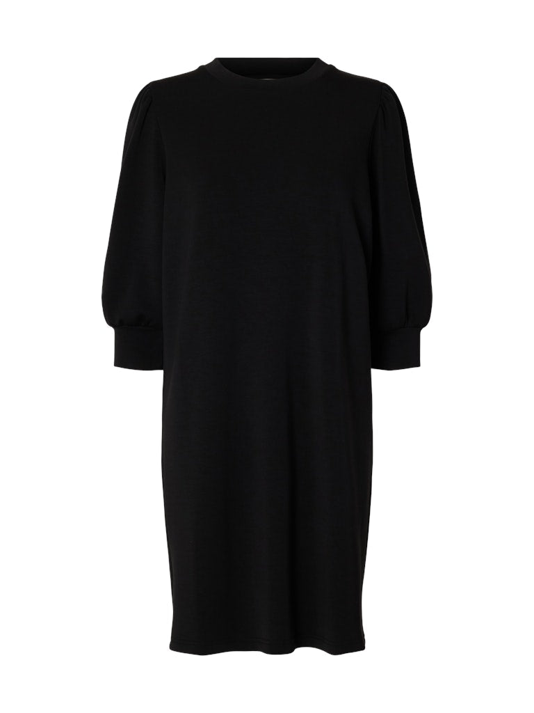 selected-femme-naisten-mekko-slftenny-sweat-dress-musta-1