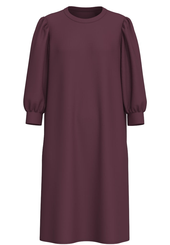 selected-femme-naisten-mekko-slftenny-sweat-dress-viininpunainen-1