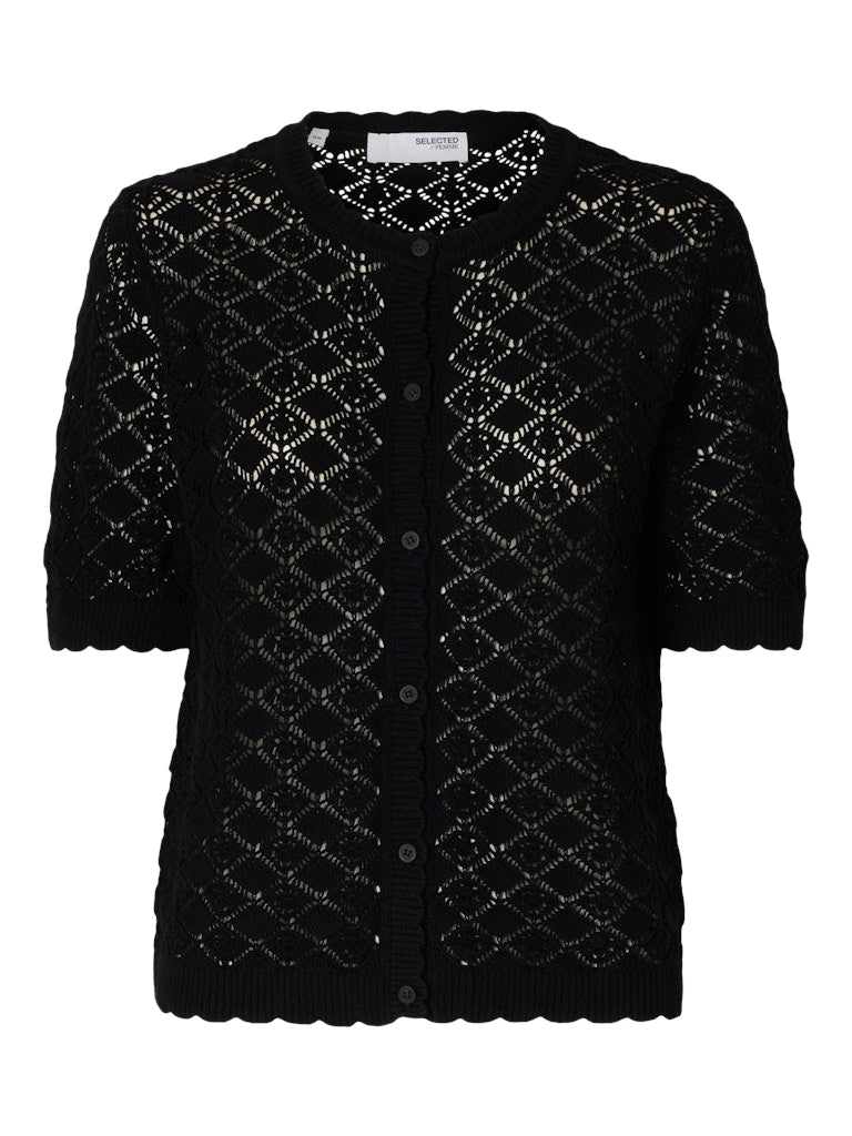 selected-femme-naisten-neule-slfsofia-2-4-knit-cardigan-musta-2