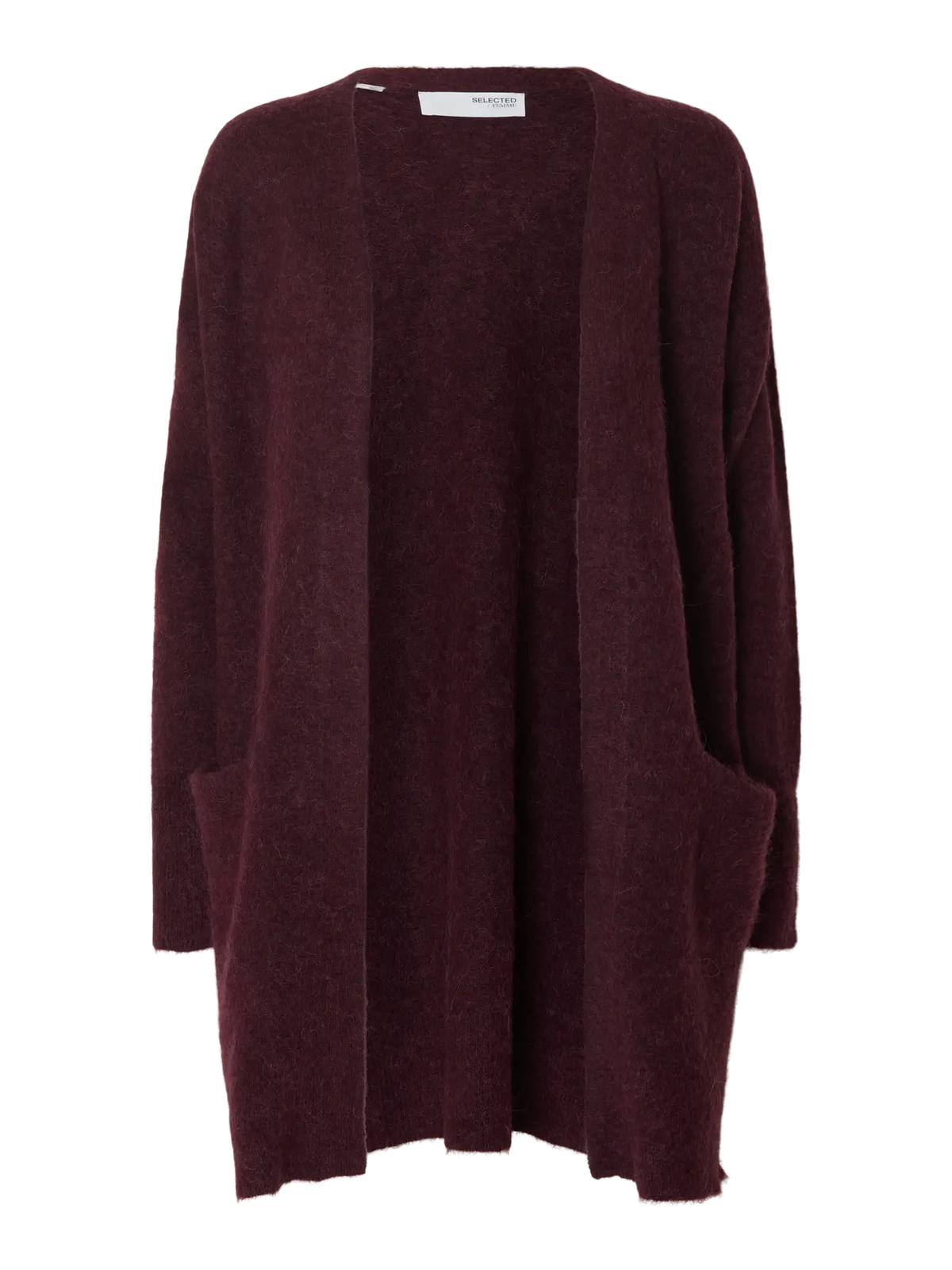 selected-femme-naisten-neuletakki-lulu-new-knit-long-cardigan-fig-melange-3