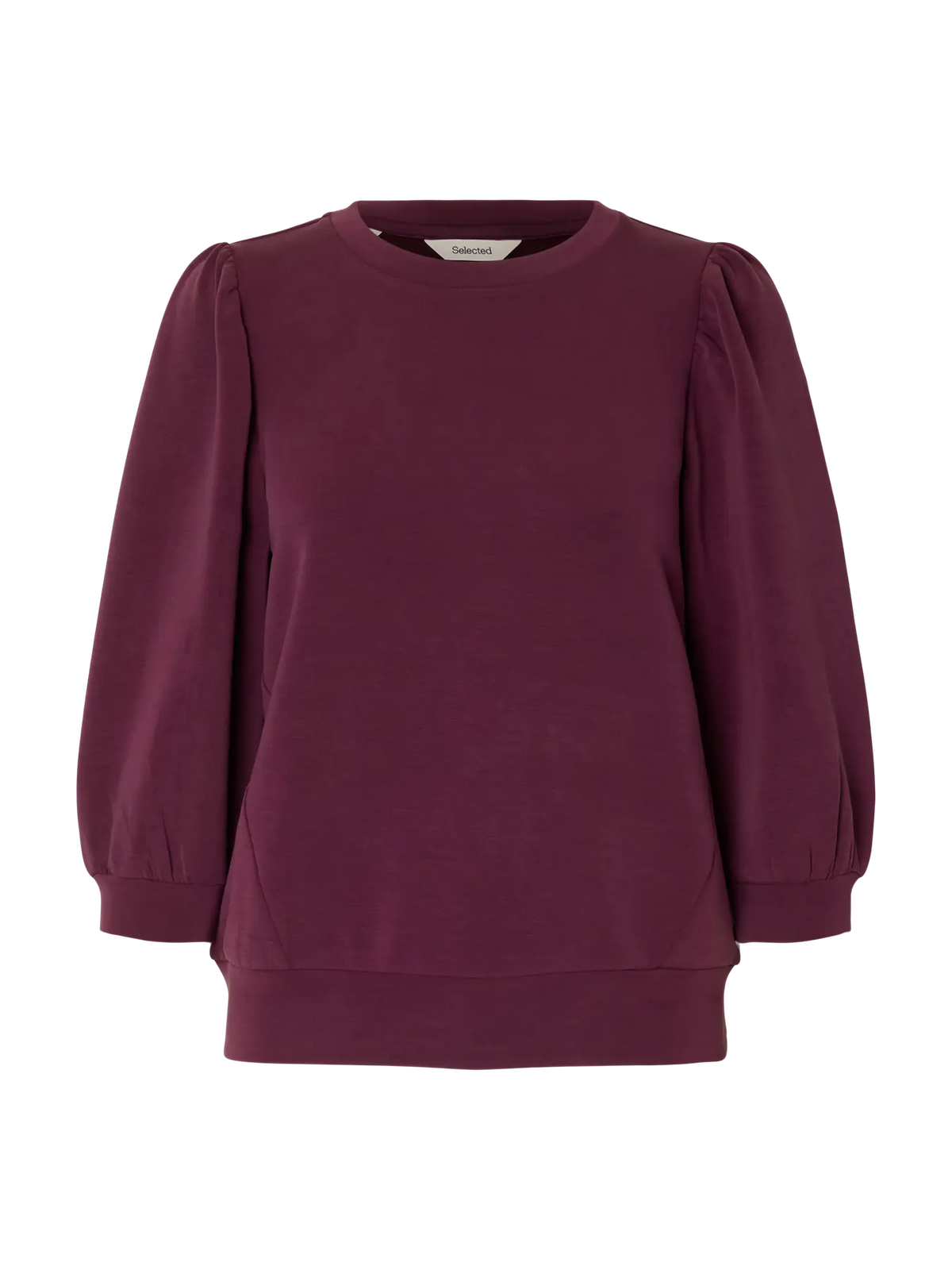 selected-femme-naisten-pusero-slftenny-3-4-sweat-top-noos-fig-3