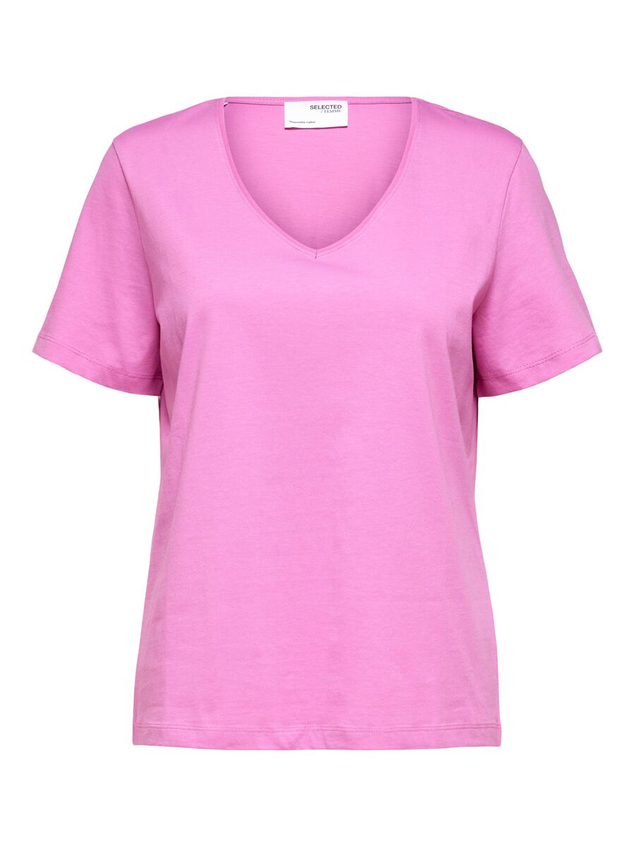 selected-femme-naisten-t-paita-slfessential-ss-v-neck-tee-noos-pinkki-1