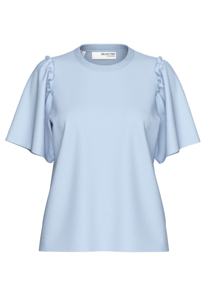 selected-femme-naisten-t-paita-slfpenelope-2-4-ruffle-tee-vaaleansininen-1
