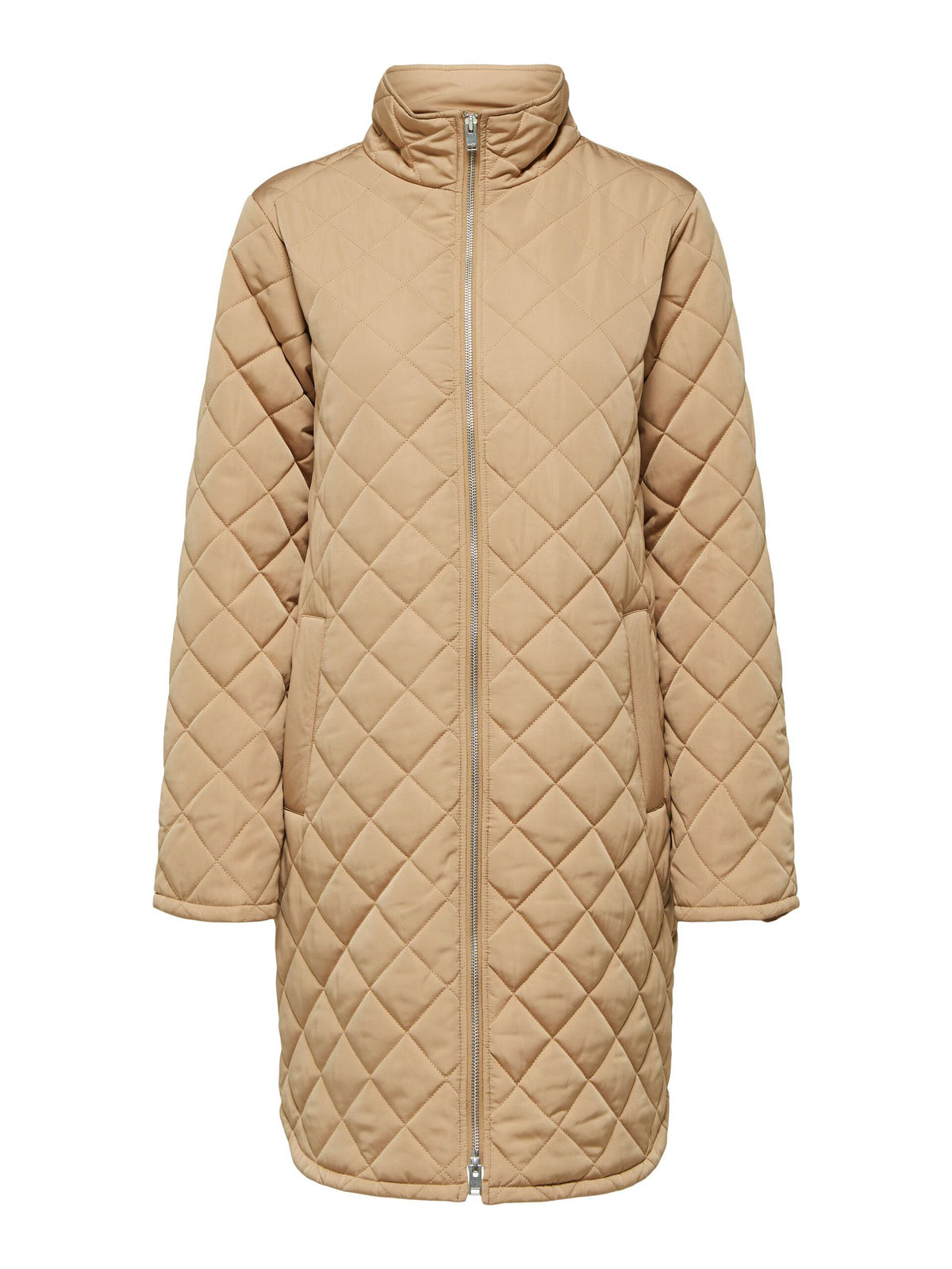 selected-femme-naisten-tikkitakki-slffilly-quilted-coat-b-vaalea-beige-3