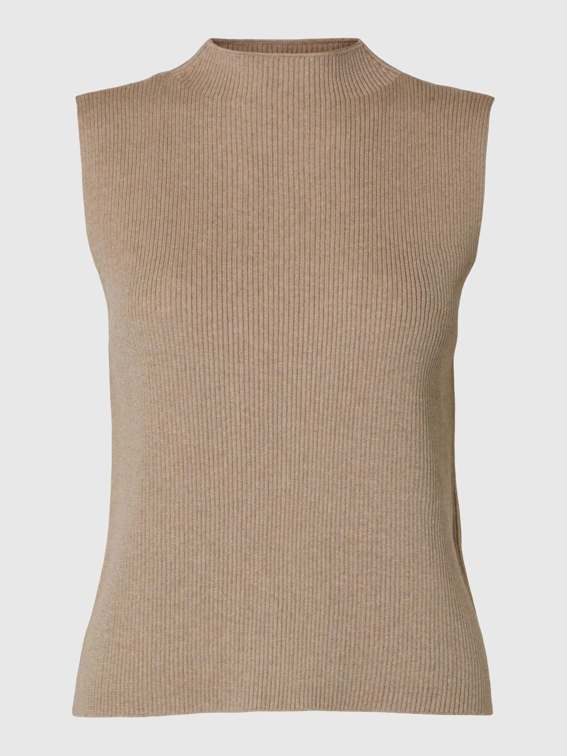 selected-femme-naisten-toppi-high-neck-vaalea-beige-1