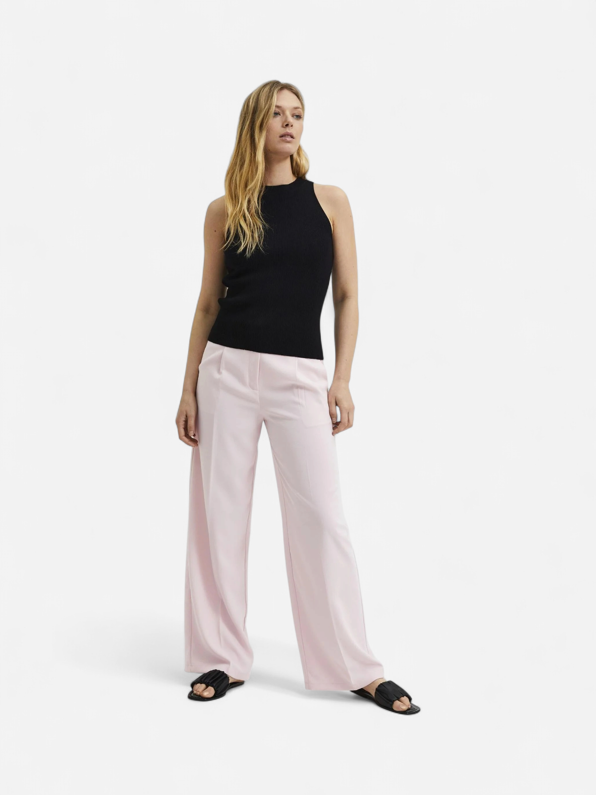 Selected Femme Naisten Toppi, SLFOLINA SL KNIT TOP Musta - Kekäle.fi
