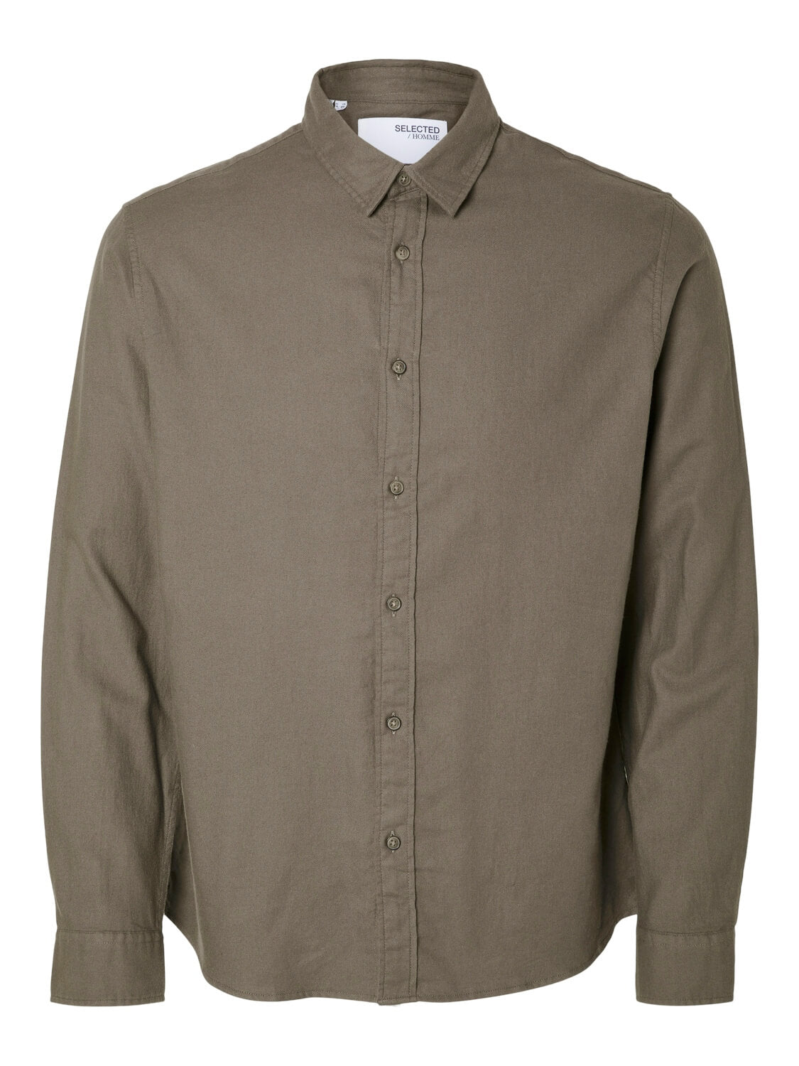 selected-flanelipaita-slim-oven-flannel-shirt-keskiruskea-3