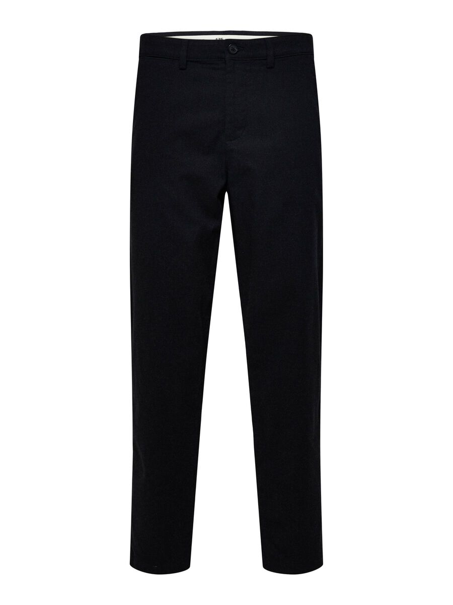 selected-housut-miles-brushed-pants-tummanharmaa-1