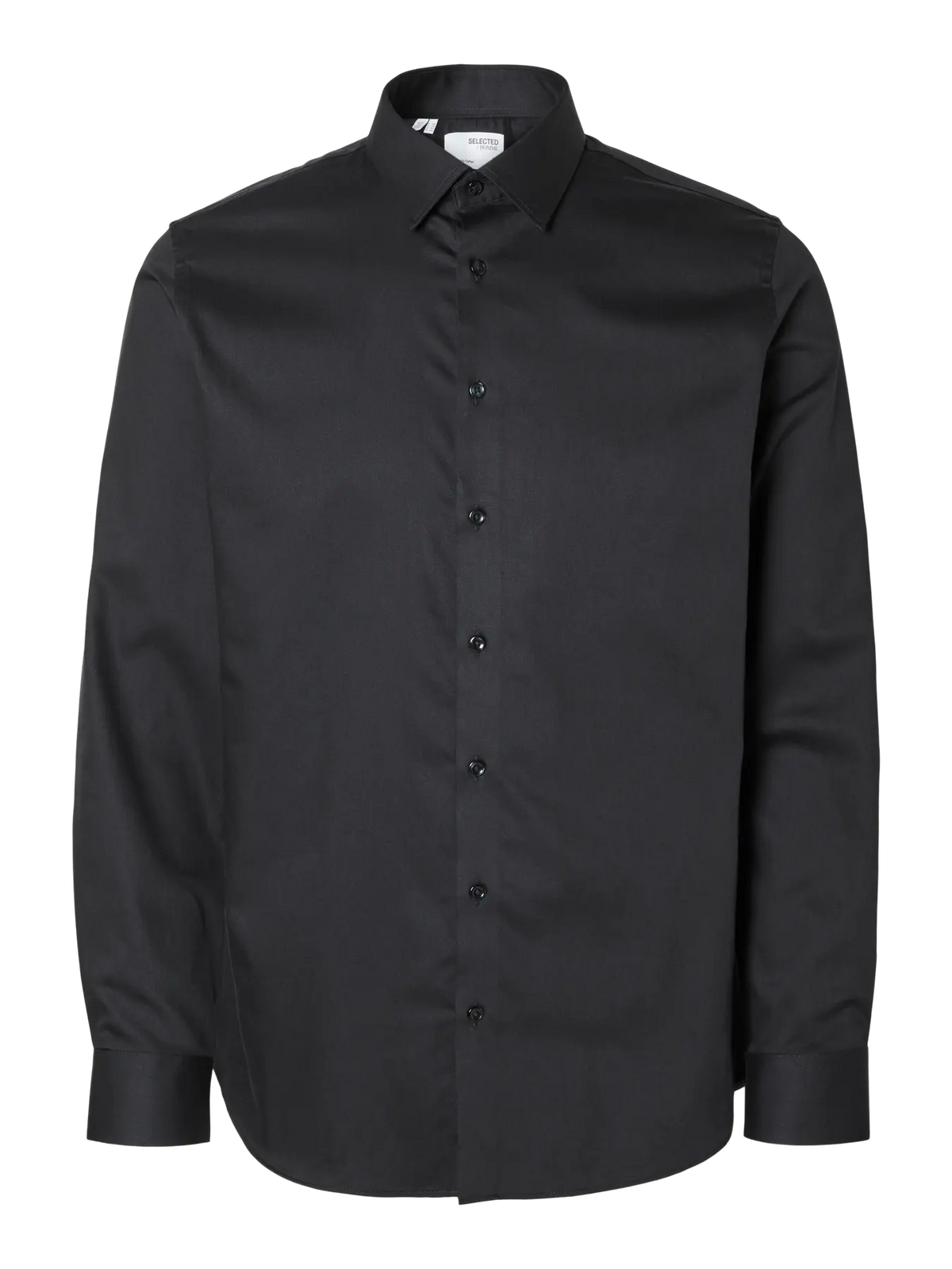 selected-miesten-kauluspaita-slim-performance-shirt-nos-black-3