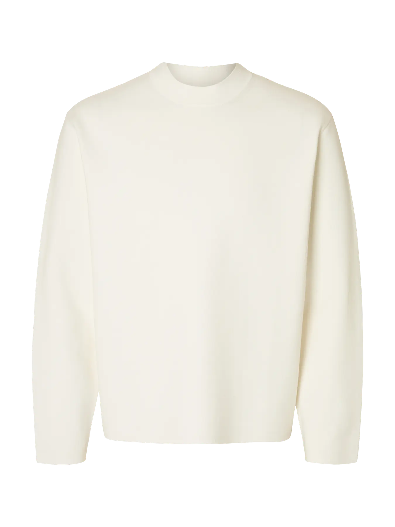 selected-miesten-neulepusero-mike-ls-knit-relaxed-mock-neck-egret-3