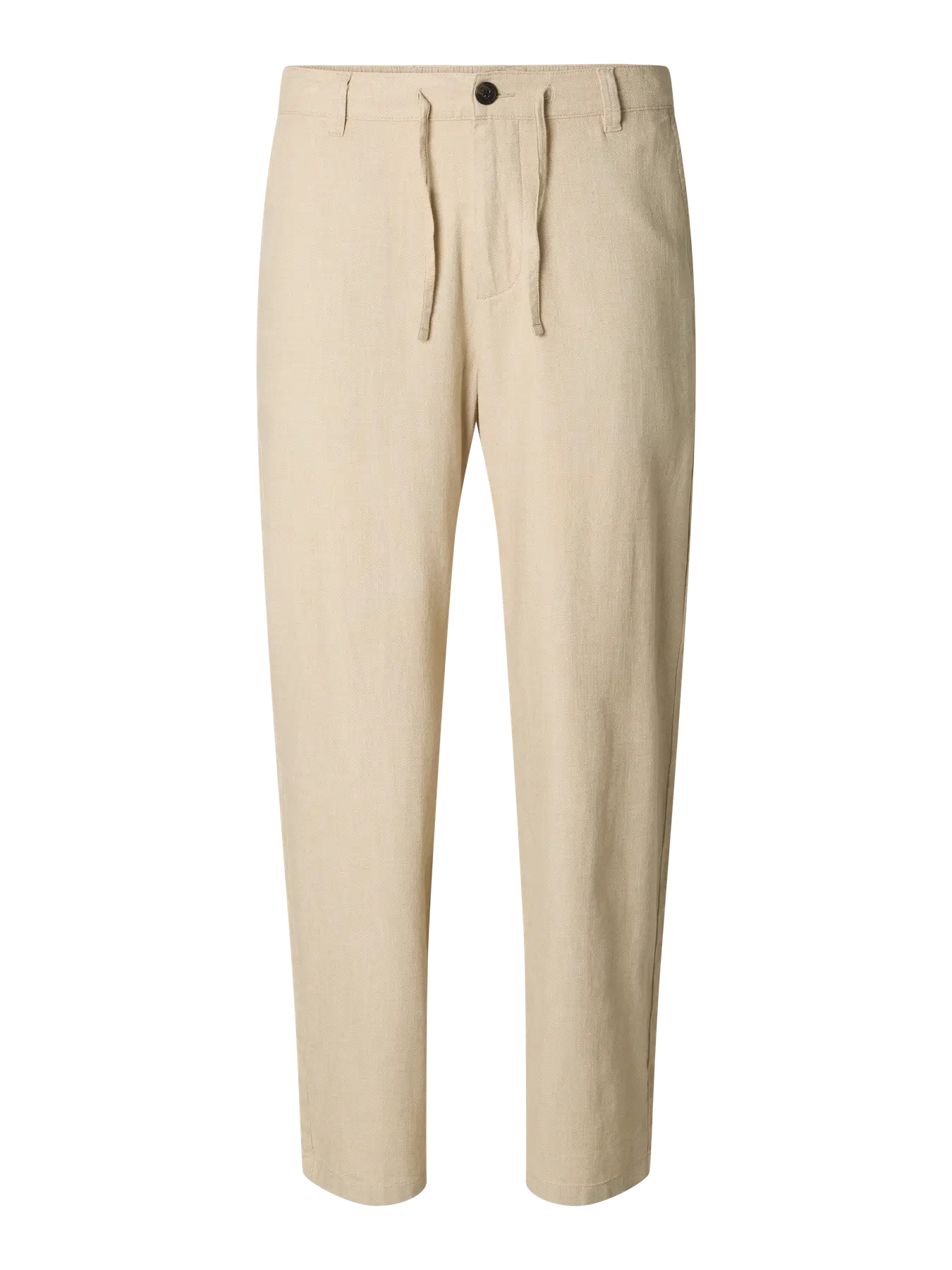 selected-miesten-pellavasekoitehousut-k-loose-brody-linen-pant-beige-3