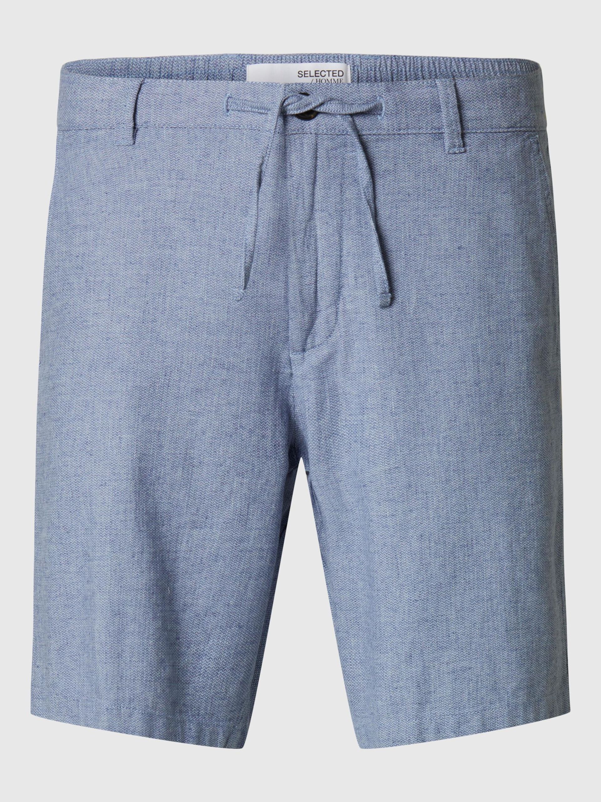 selected-miesten-shortsit-comfort-brody-linen-shorts-sininen-3