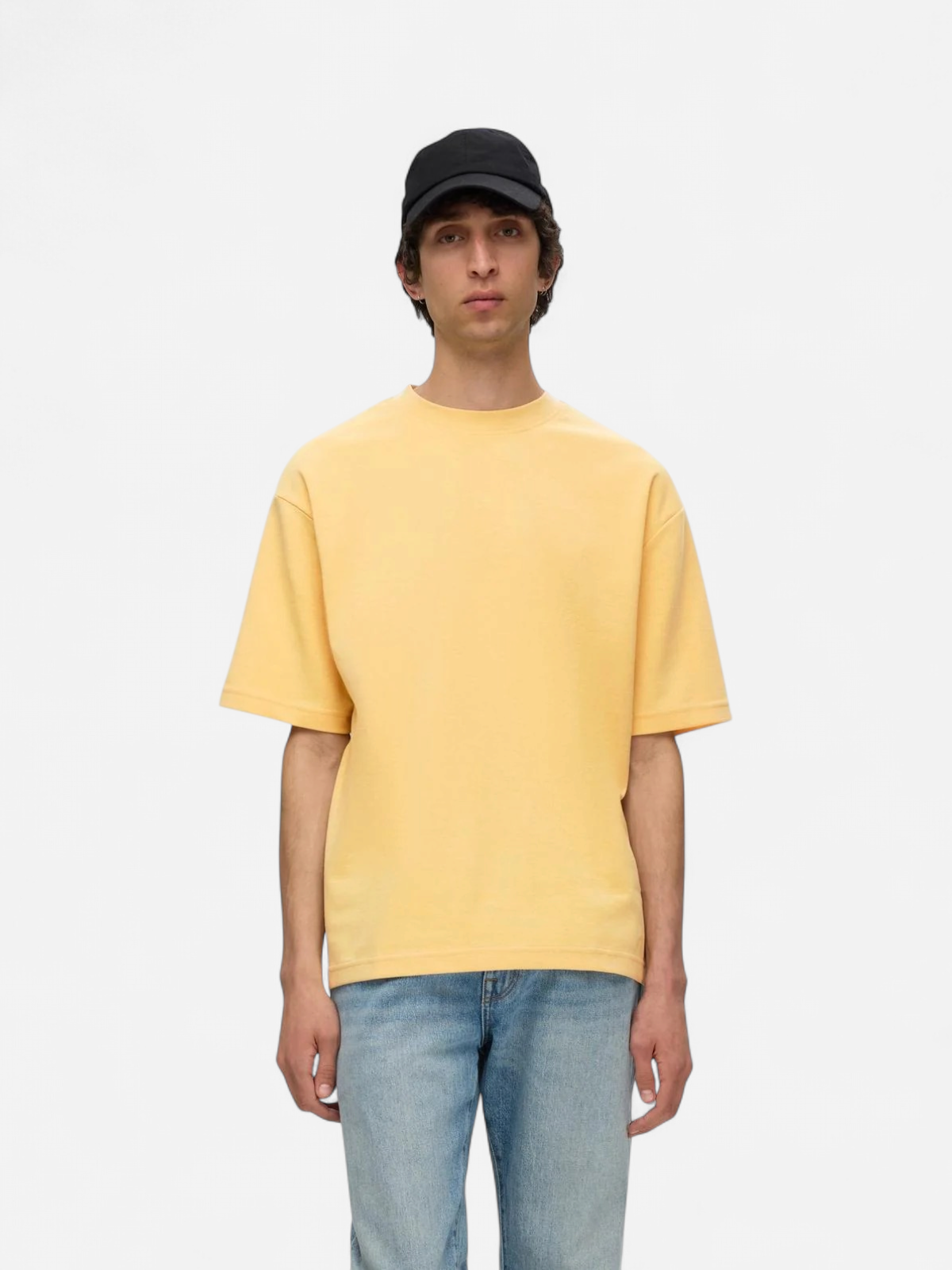 Selected miesten t-paita, LOOSE OSCAR SS O-NECK Keltainen - Kekäle.fi