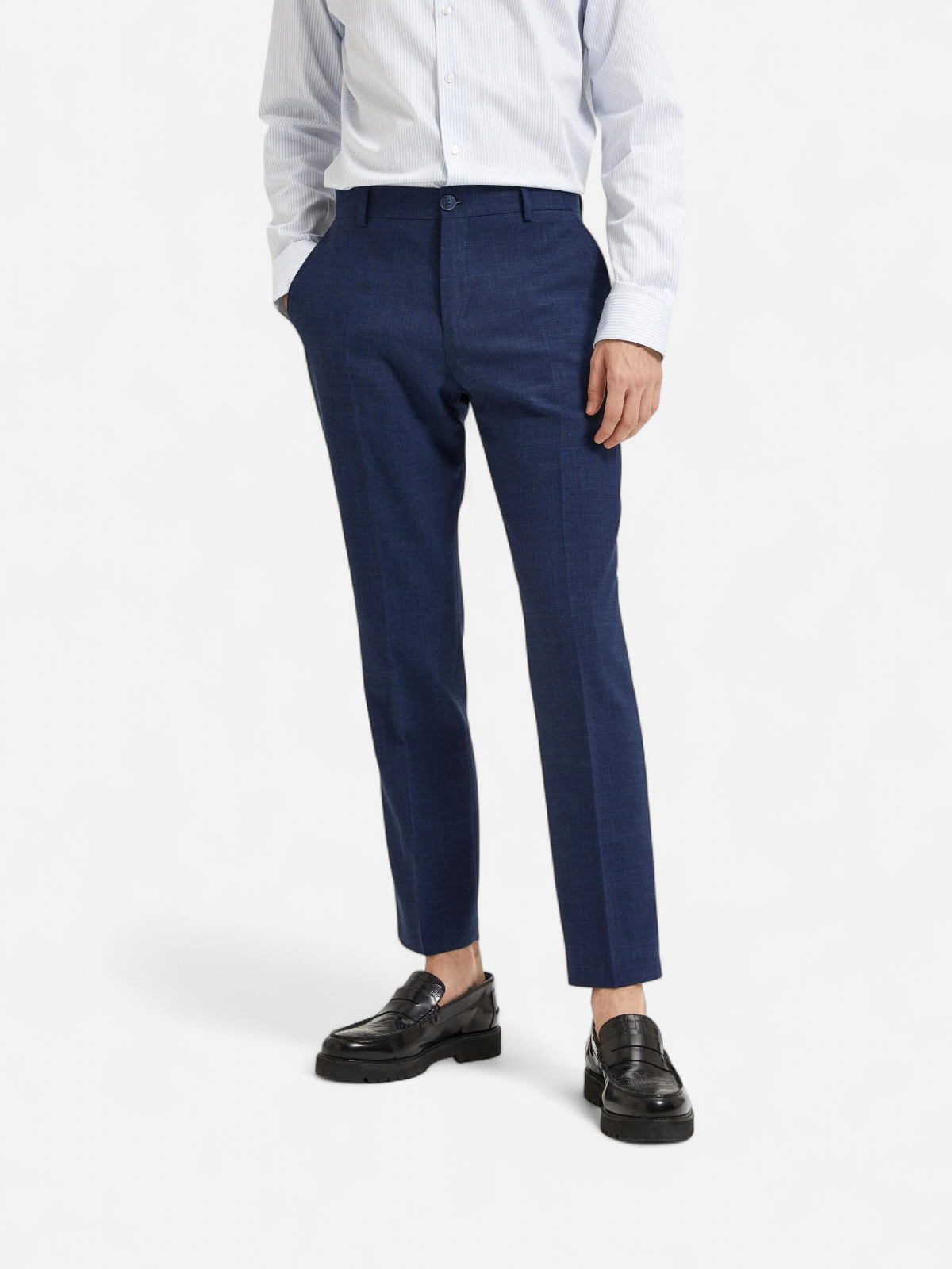 Selected pellavahousut, OASIS LINEN TROUSER Tummansininen - Kekäle.fi