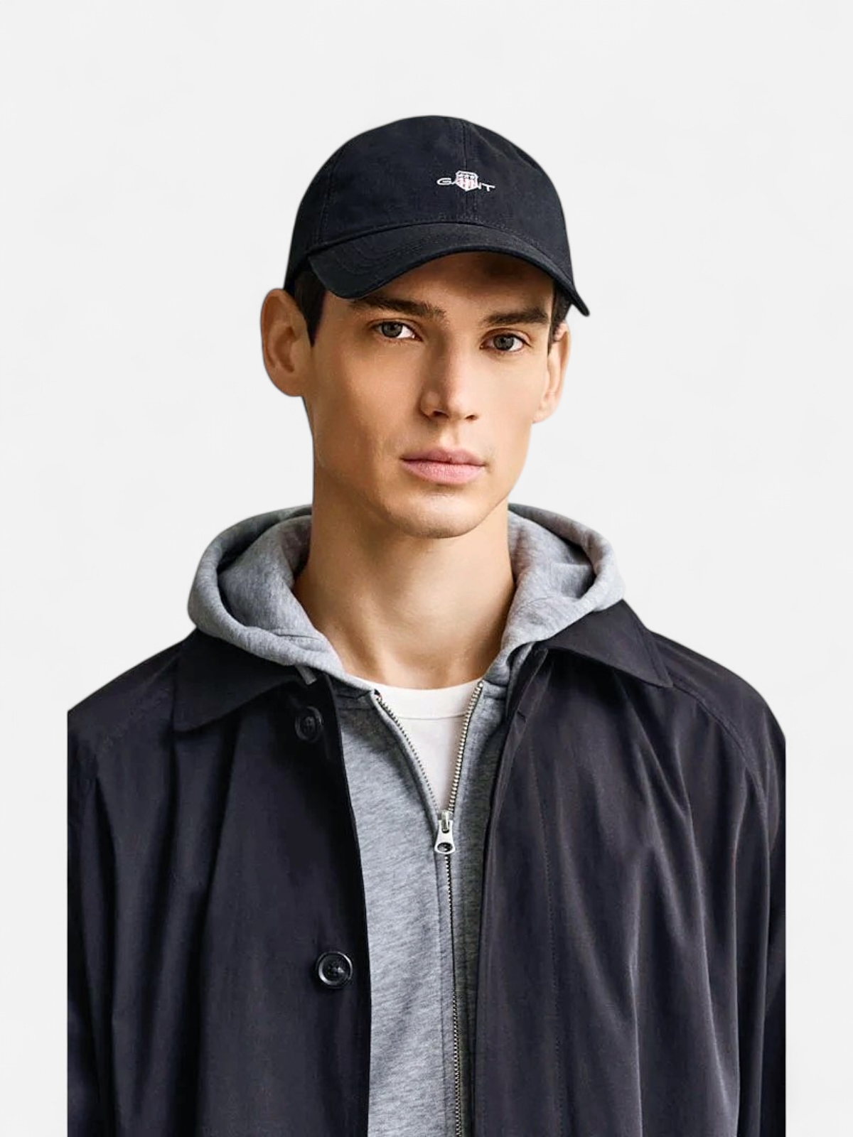 Gant lippis Shield Cotton Swill Cap, musta - Kekäle.fi